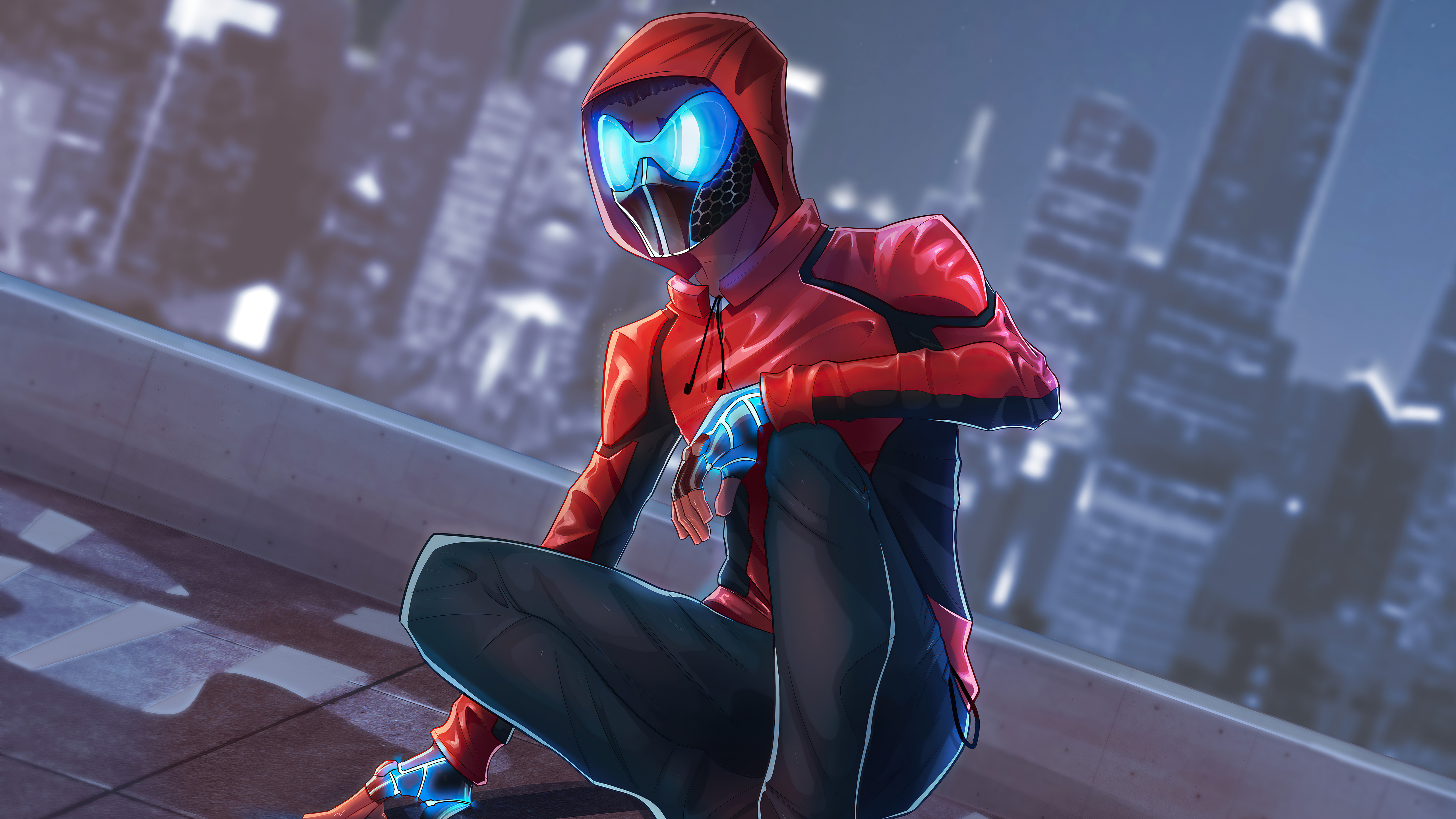 spiderman night mask 4k 1616957151