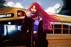 starfire goes to high school 4k 1616954951