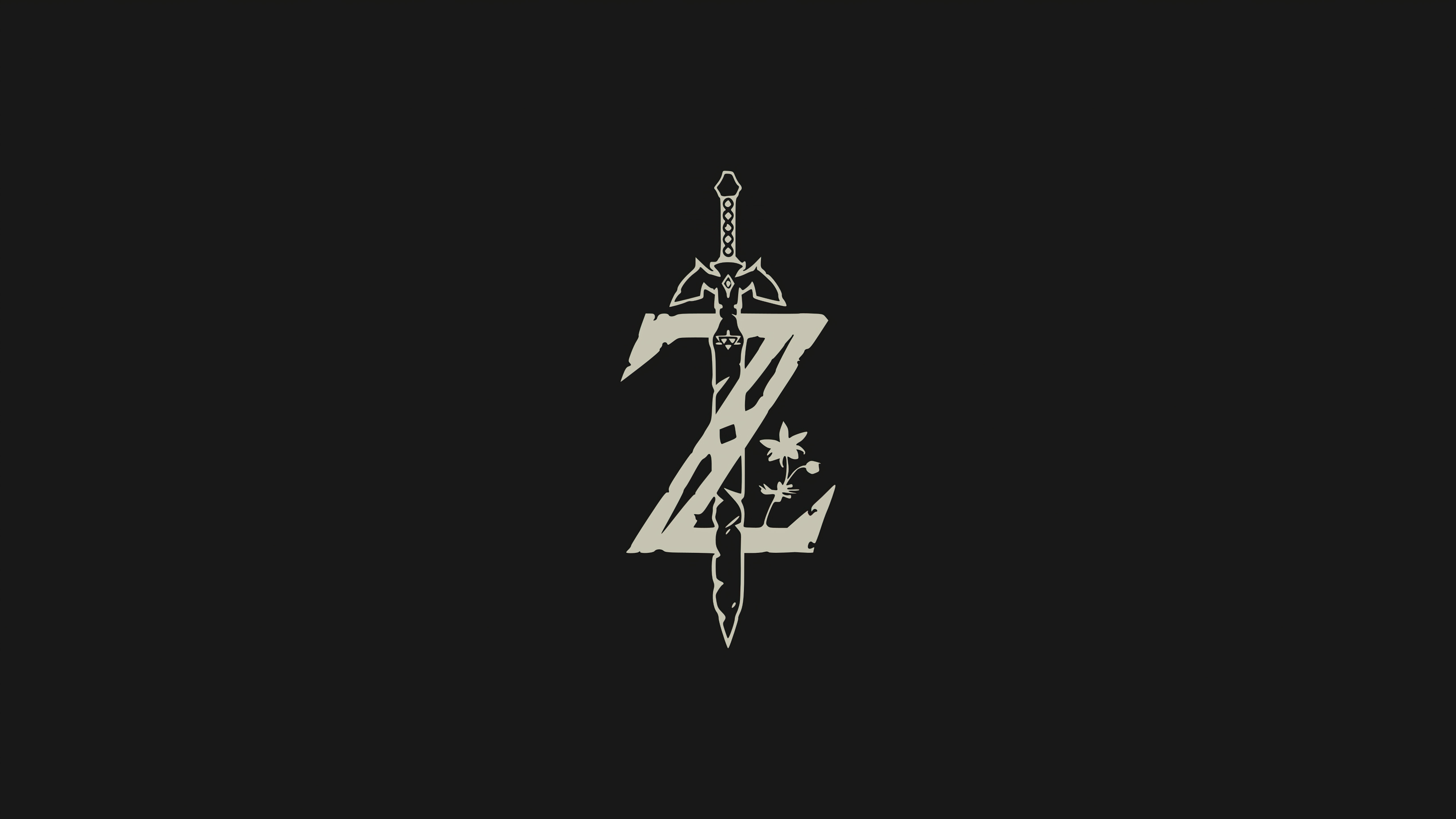 the legend of zelda minimal logo 4k 1615136198