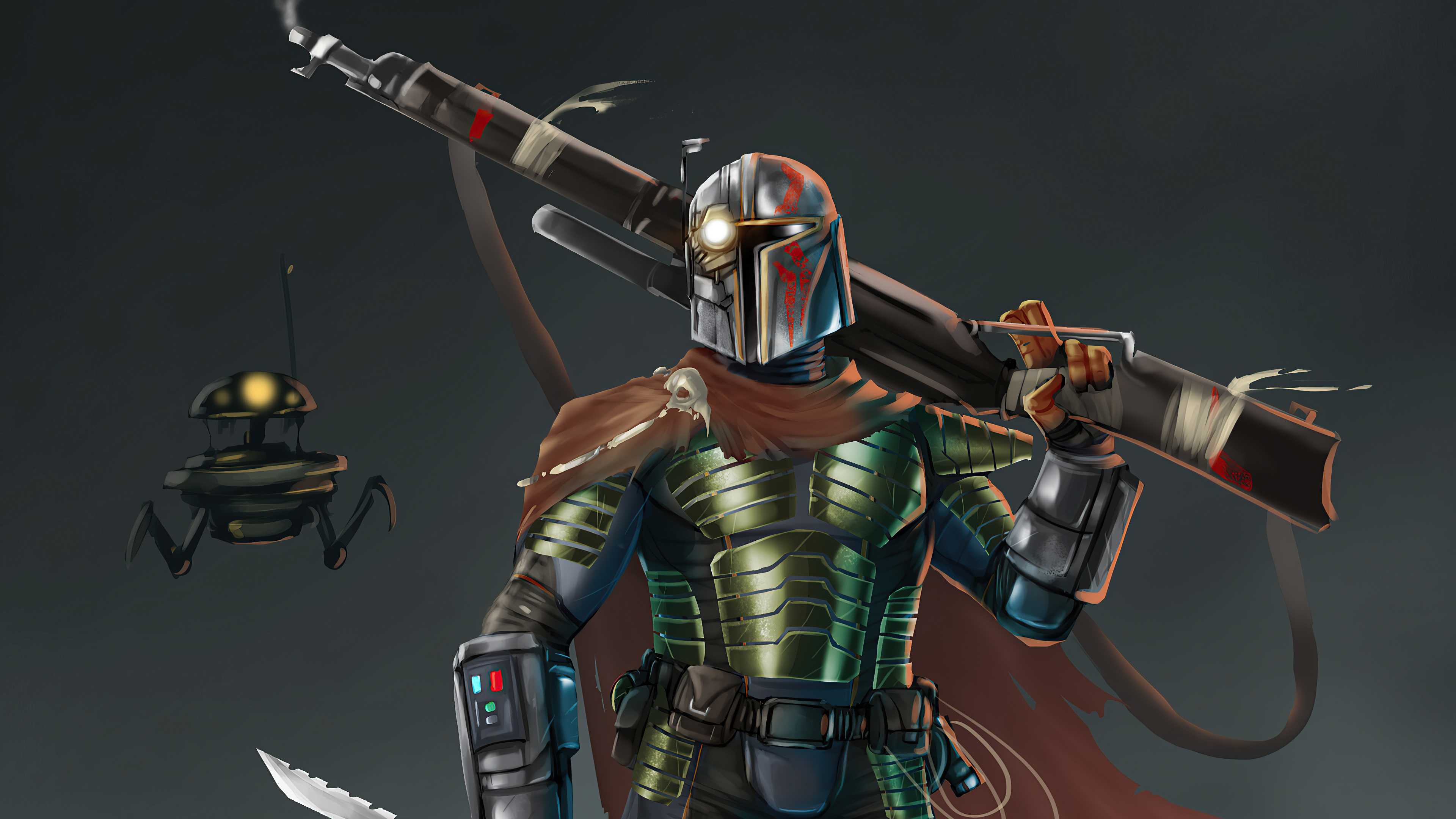 the mandalorian new suit 4k 1615198468