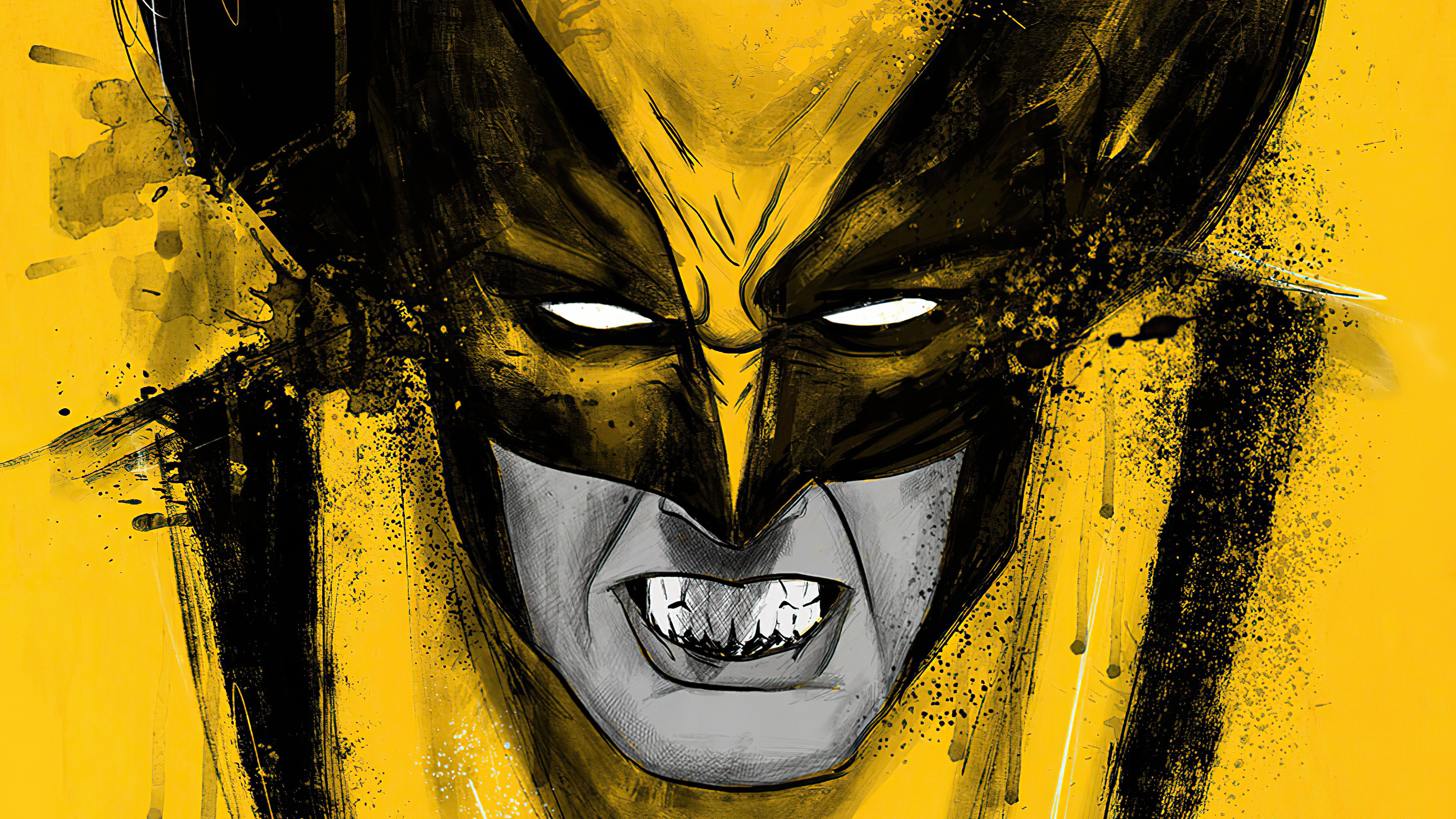 wolverine yellow art 4k 1616954951