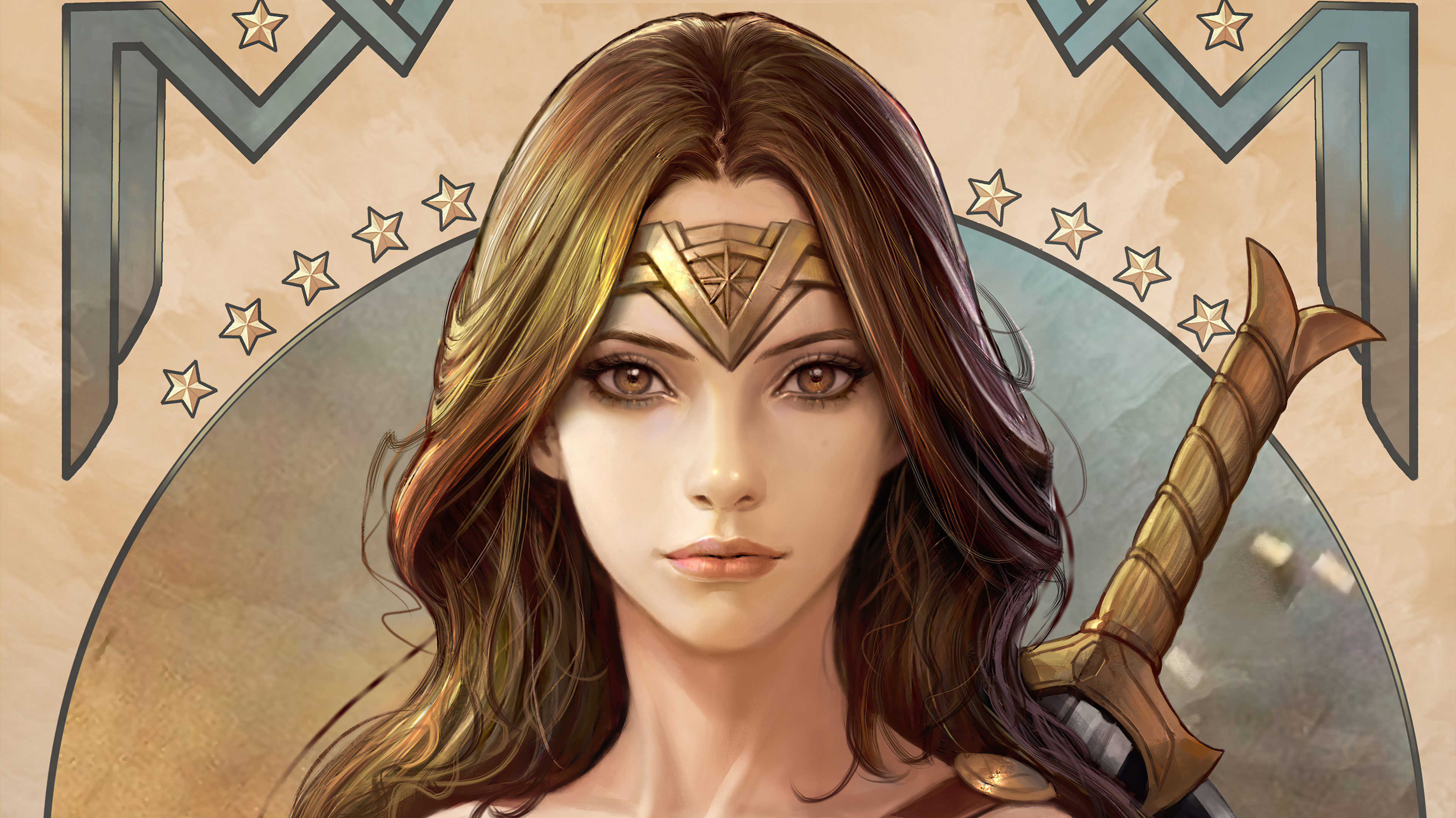 wonder woman hero art 4k 1616955318