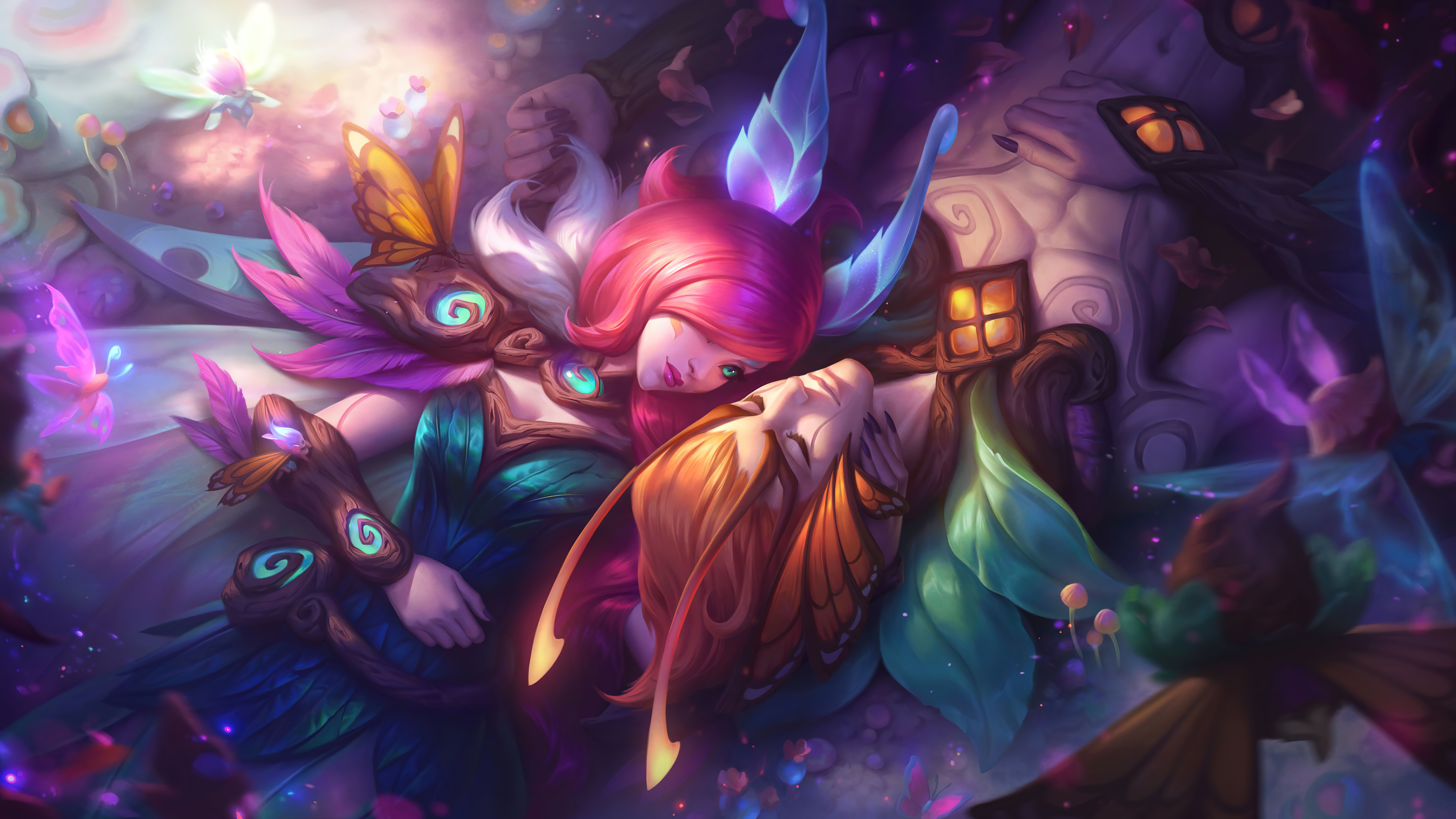 xayah and rakan league of legends 4k 1614854022