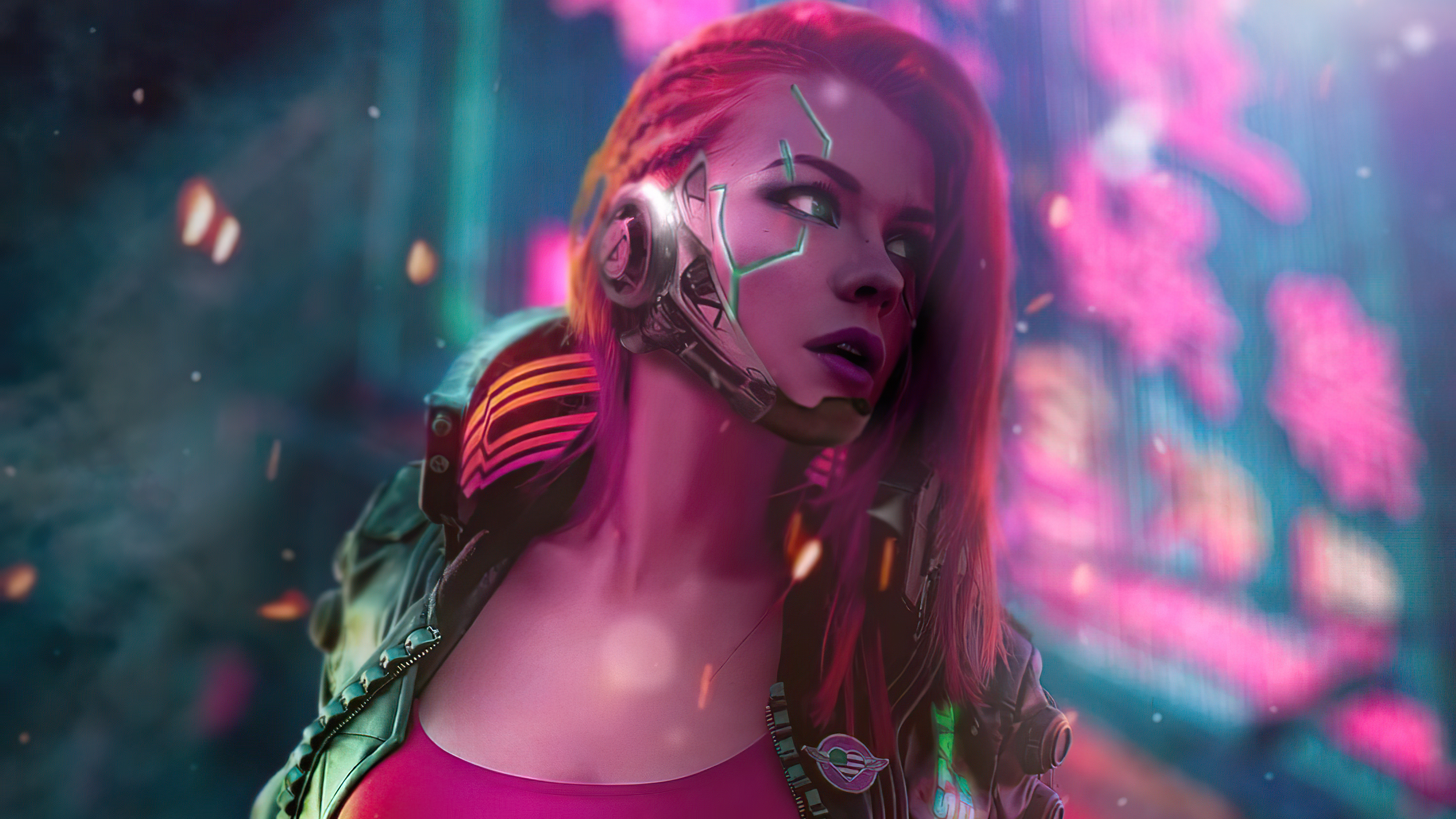 cyberpunk scifi girl 4k 1618133345