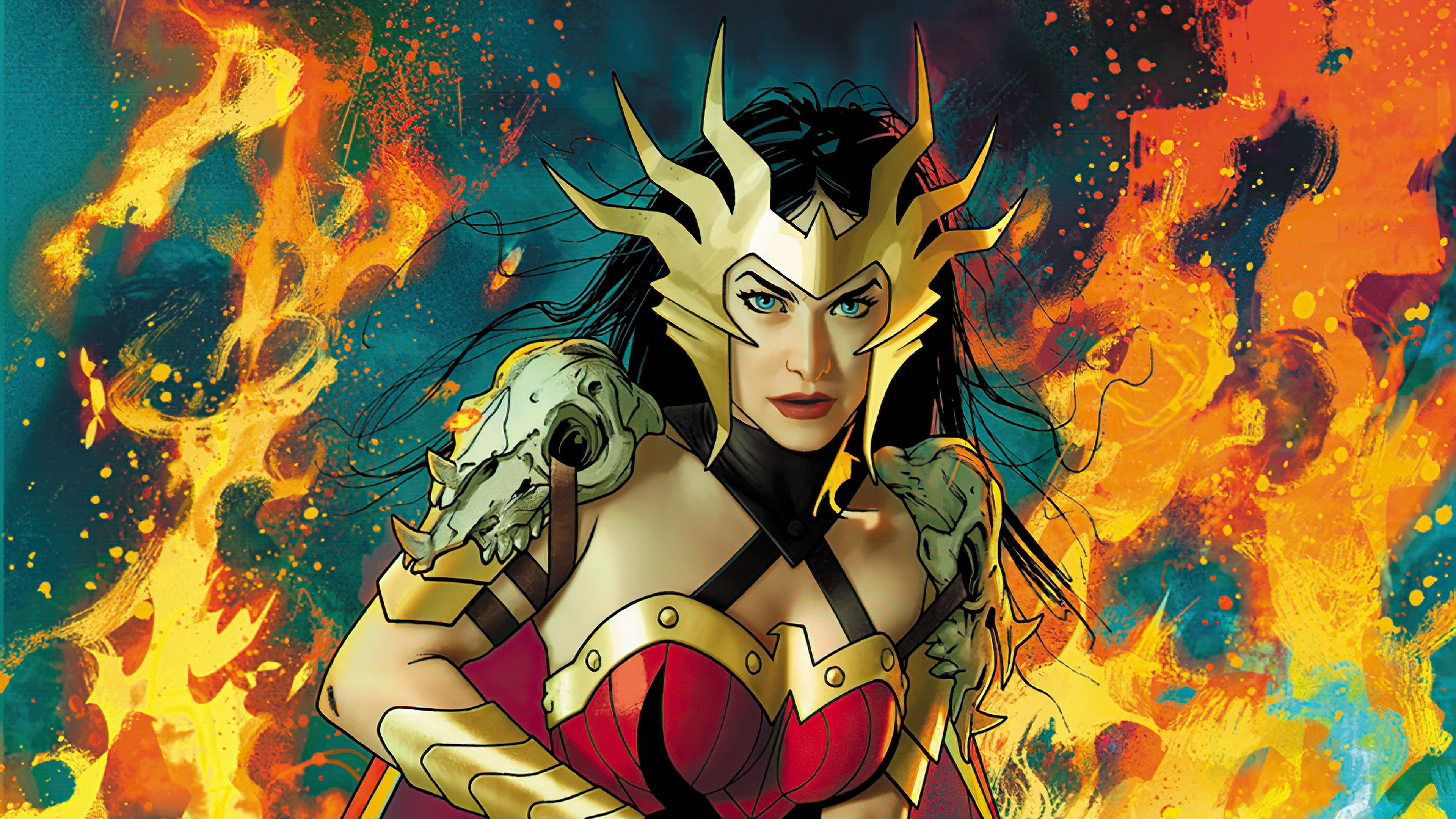 deathmetal wonder woman cover 4k 1619216040