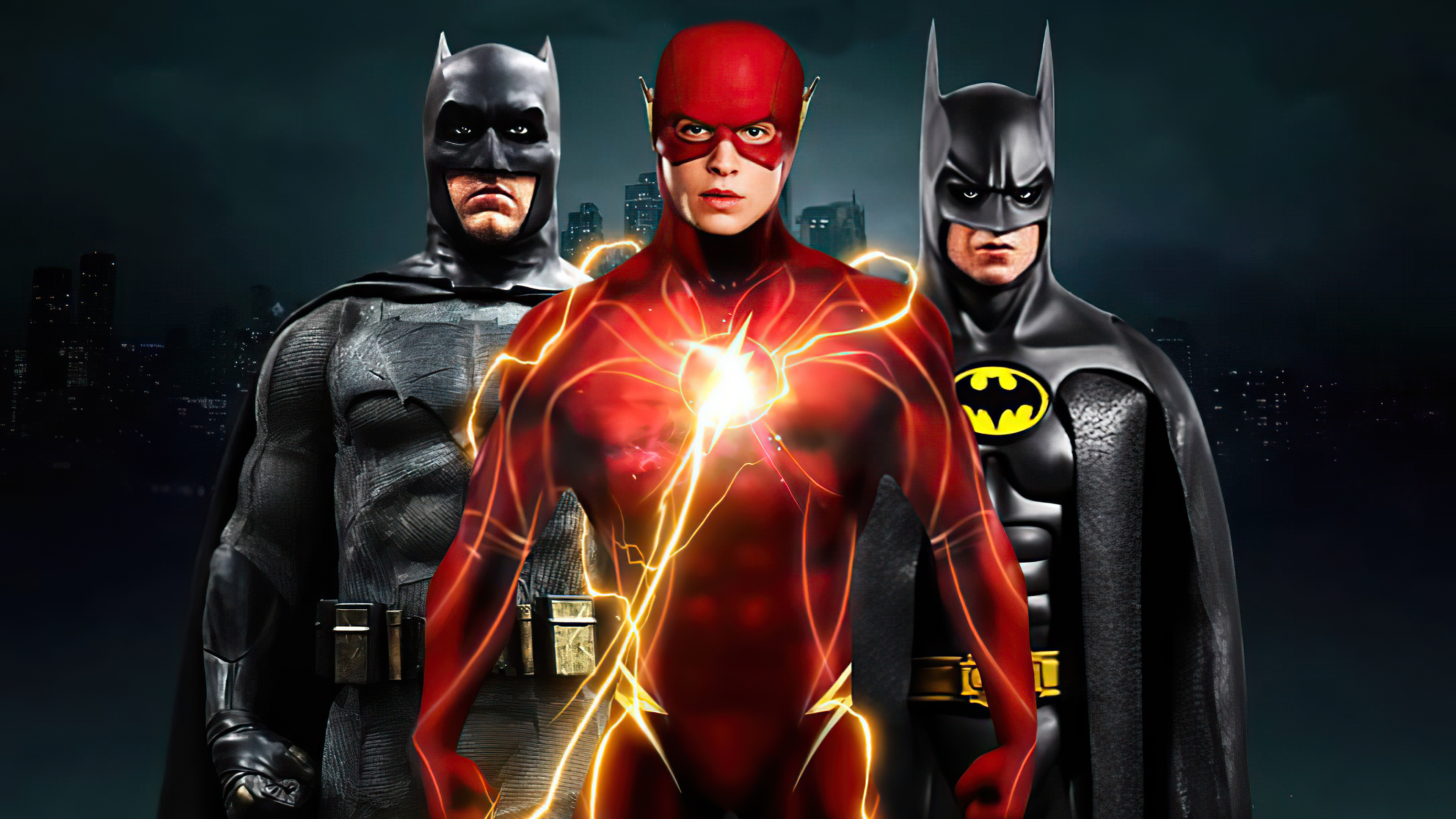 flash and two batmans 4k 1617446726