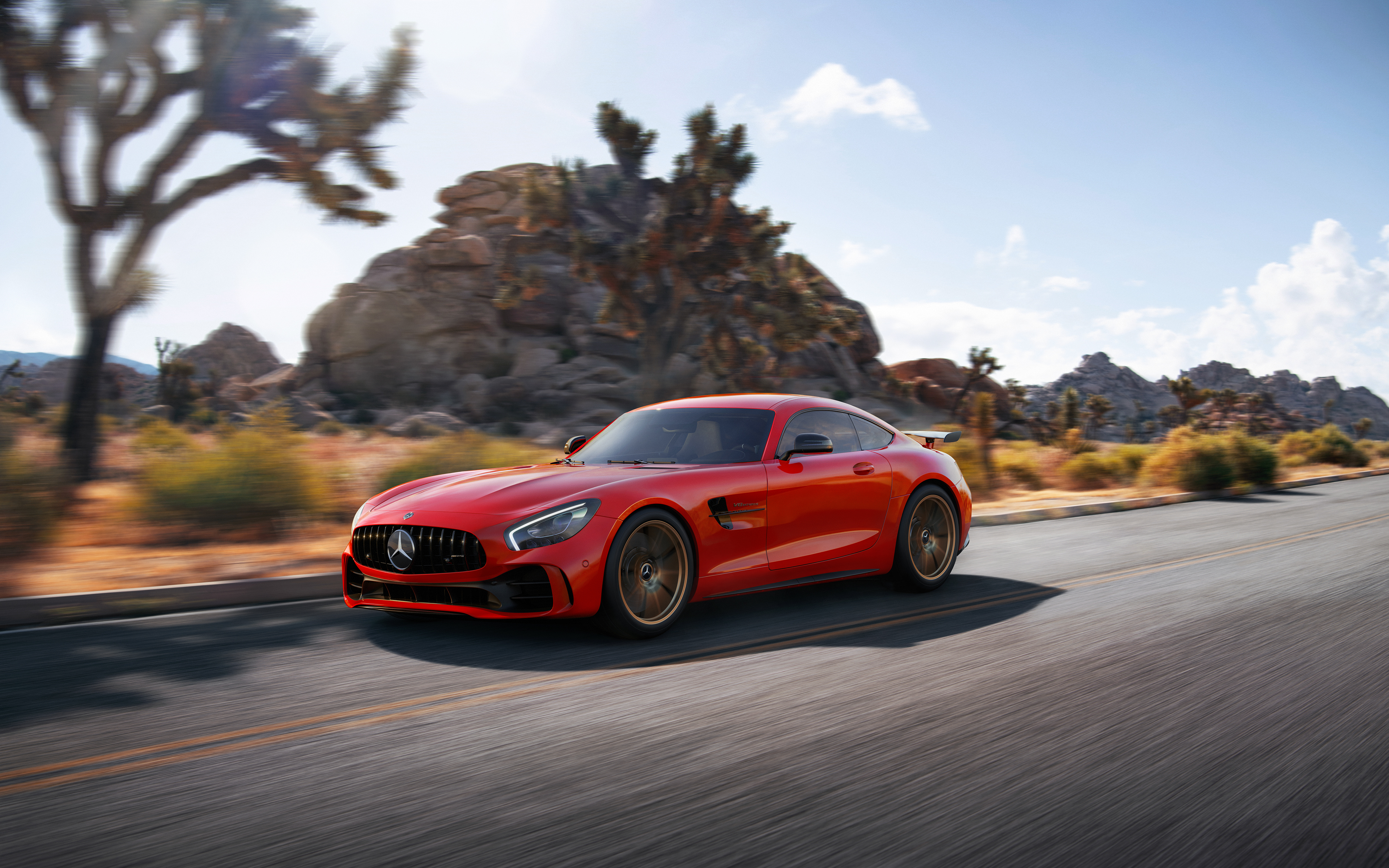 red mercedes benz amg gt r 4k 1618920051