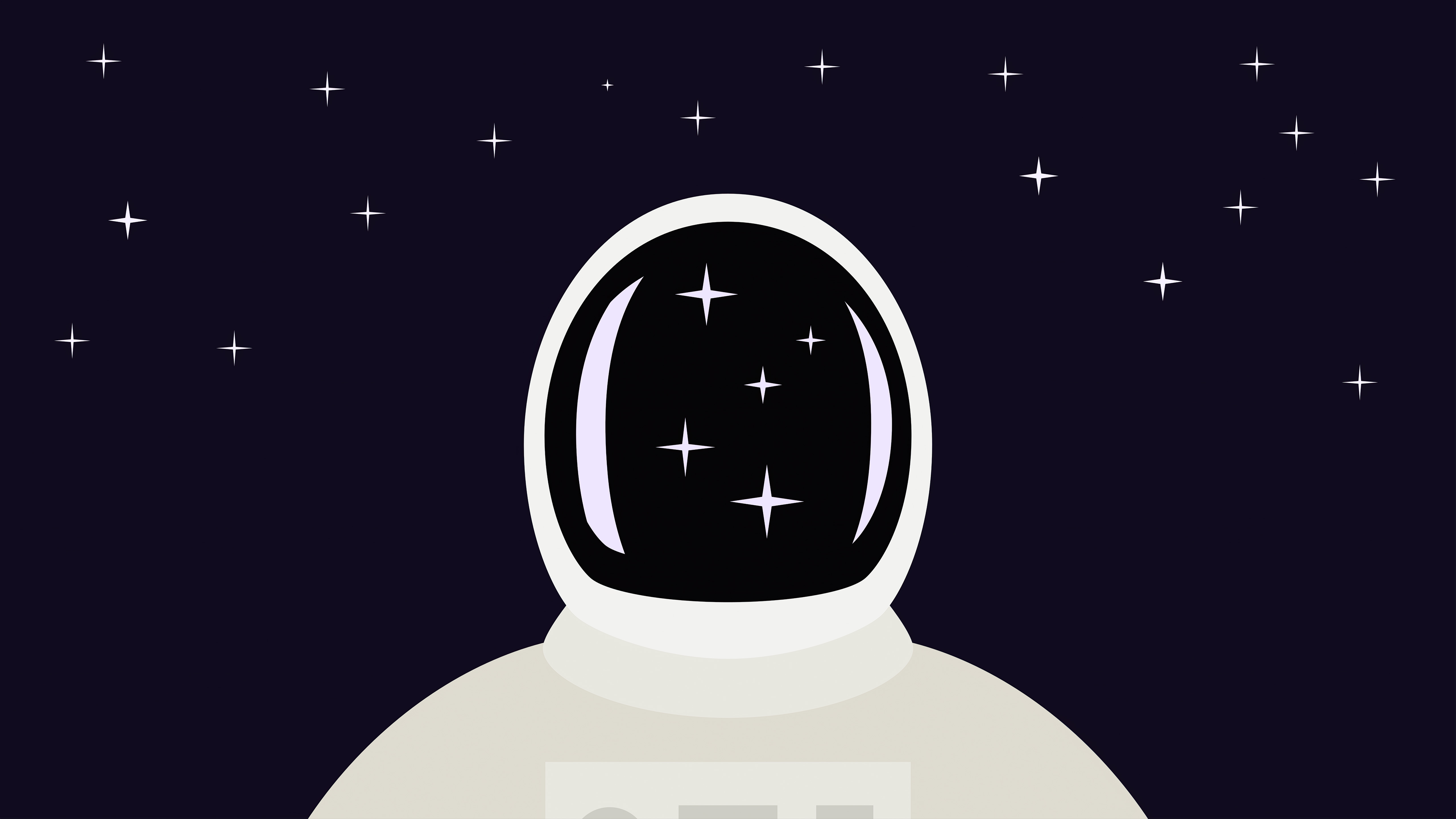 space man illustration 4k 1618126622