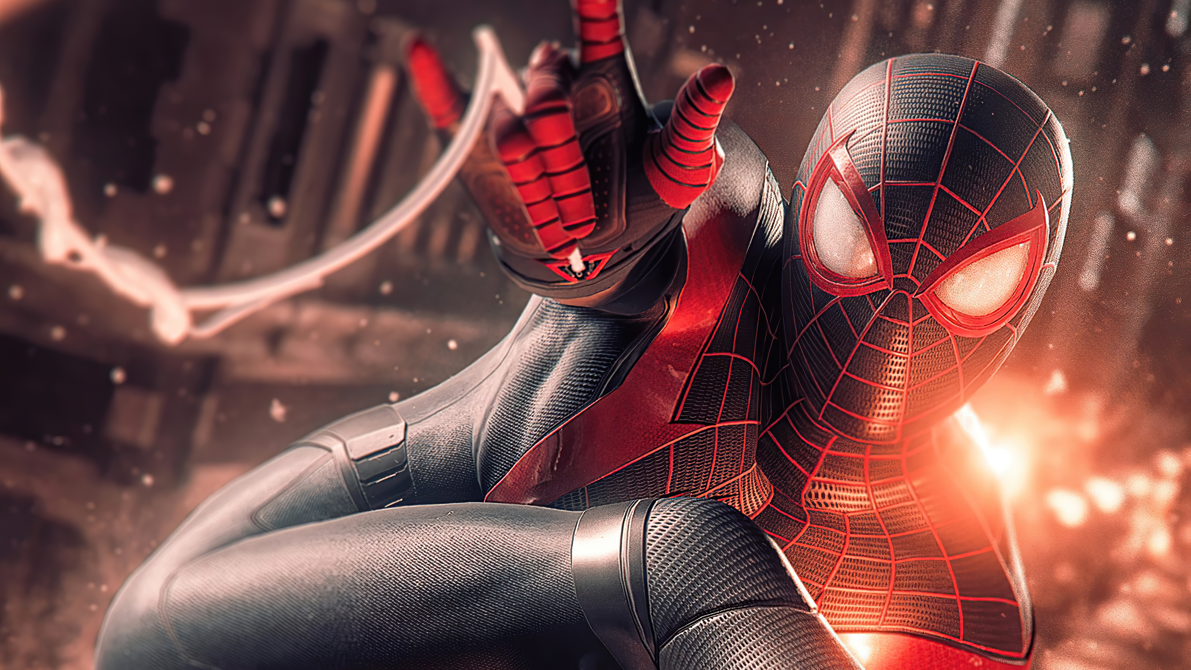 spider man miles morales digital art 4k 1619215238