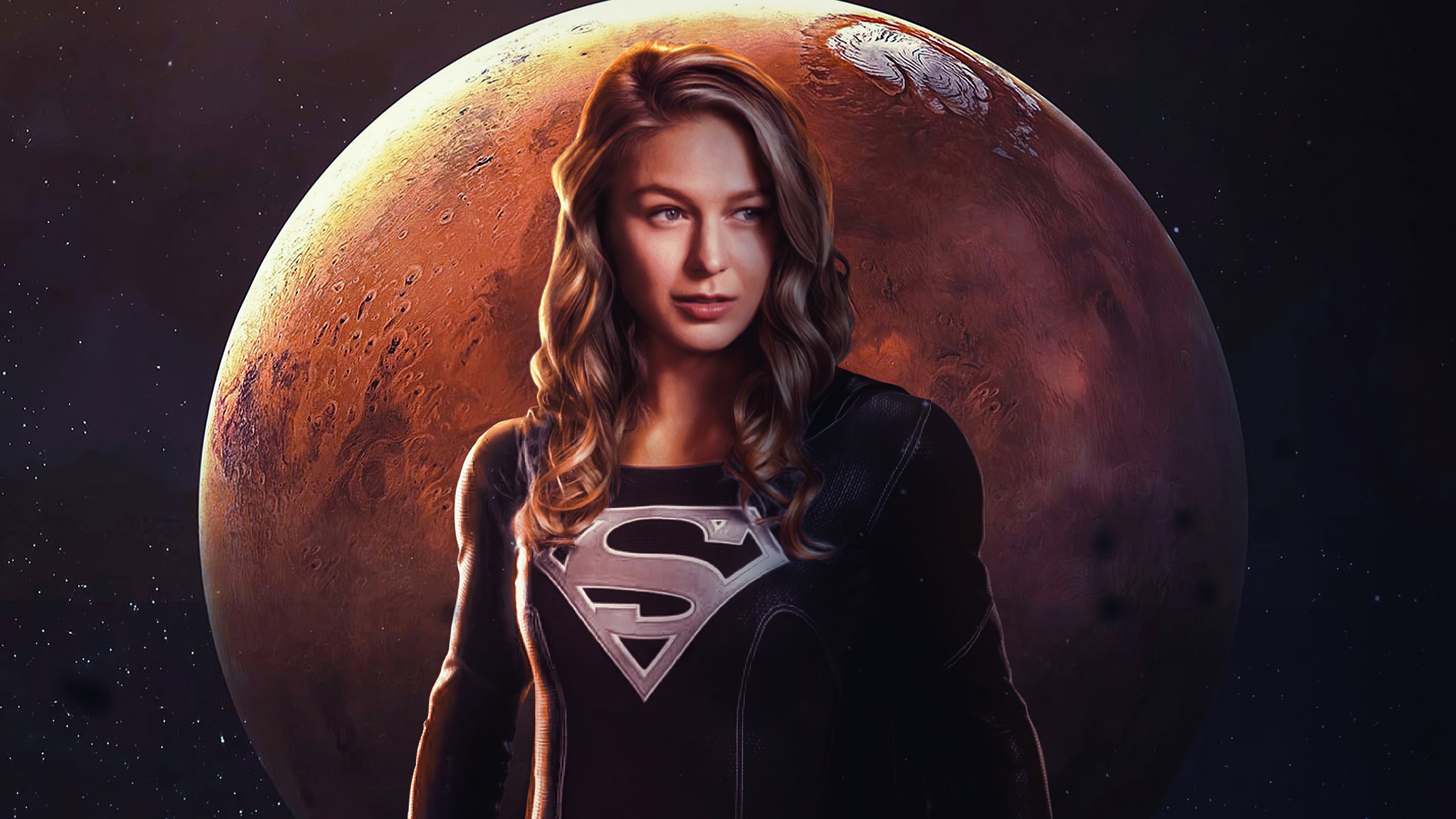 supergirl dark suit 4k 1617445731