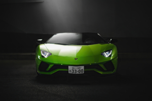 green lamborghini aventador s roadster 4k 1620171763