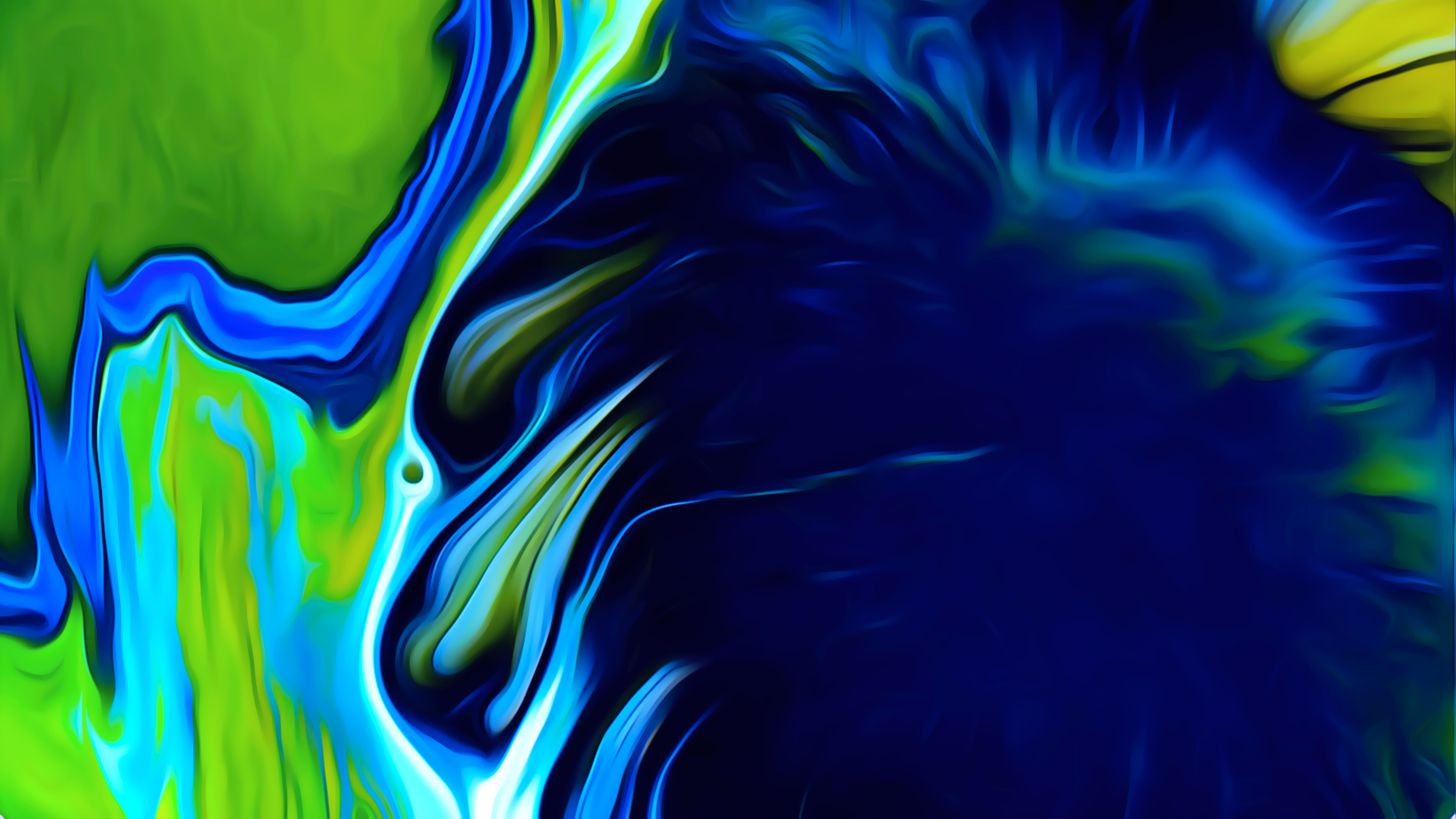 green liquid spill abstract 4k 1620165545