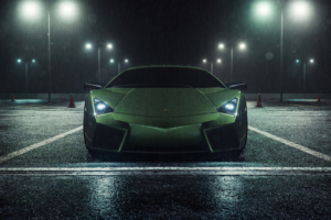 lamborghini reventon rain 4k 1620170556