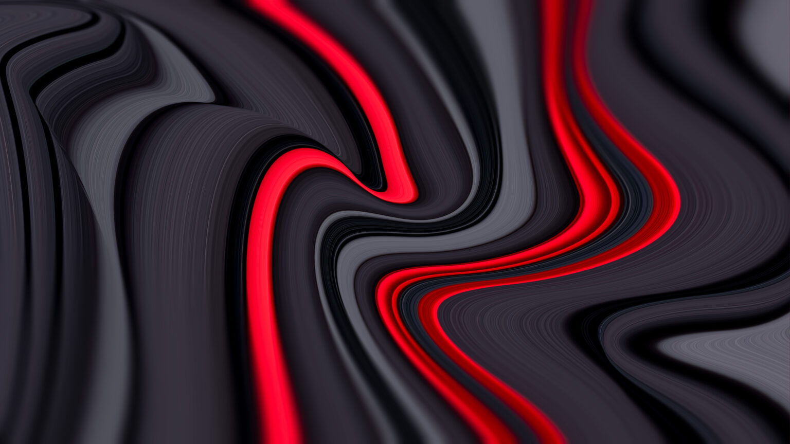 Red Inside Grey Design 4k