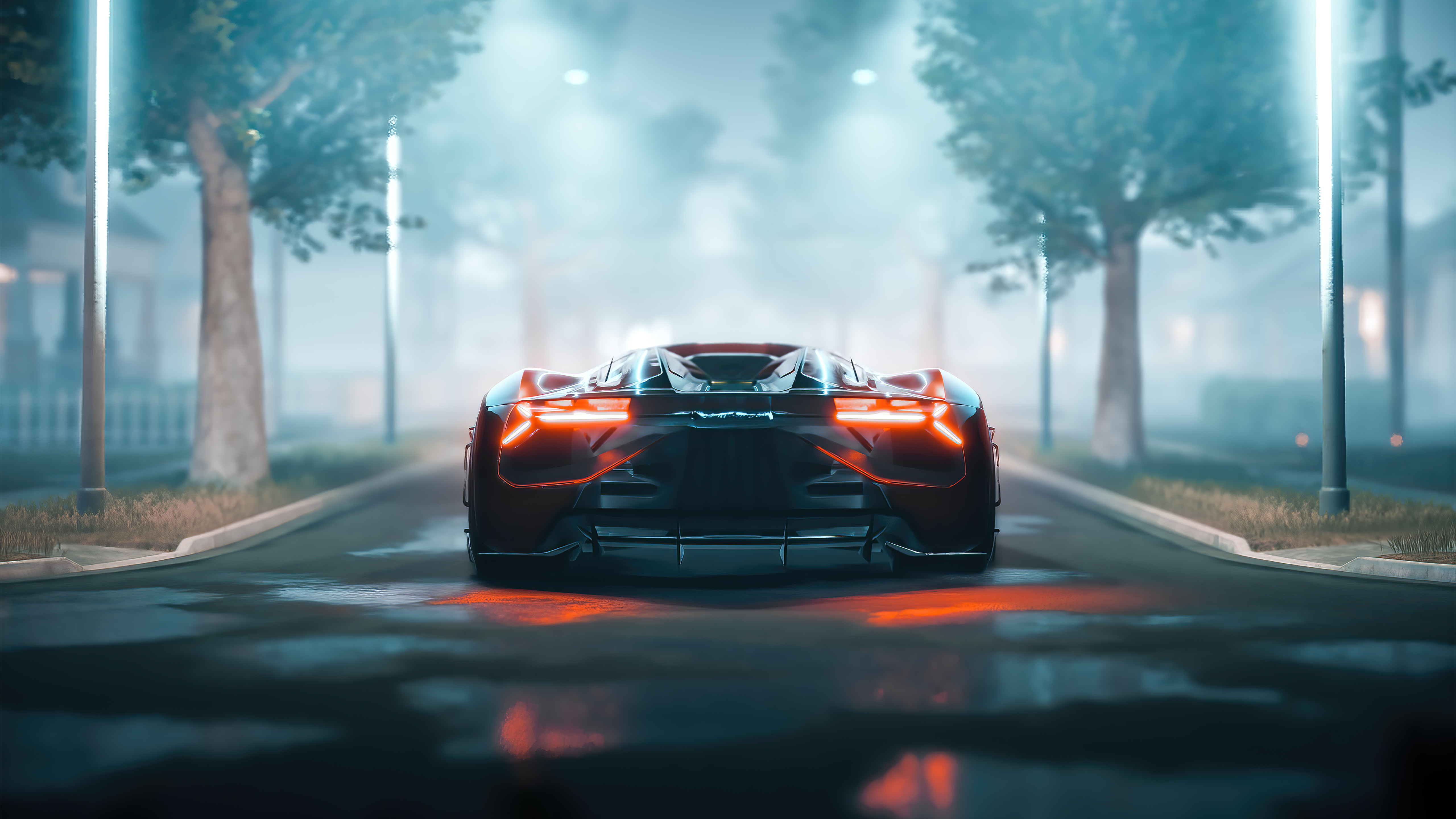 lamborghini terzo millennio rear 4k 1626180010