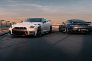 nissan gtr and mercedes amg gtr 4k 1626180013