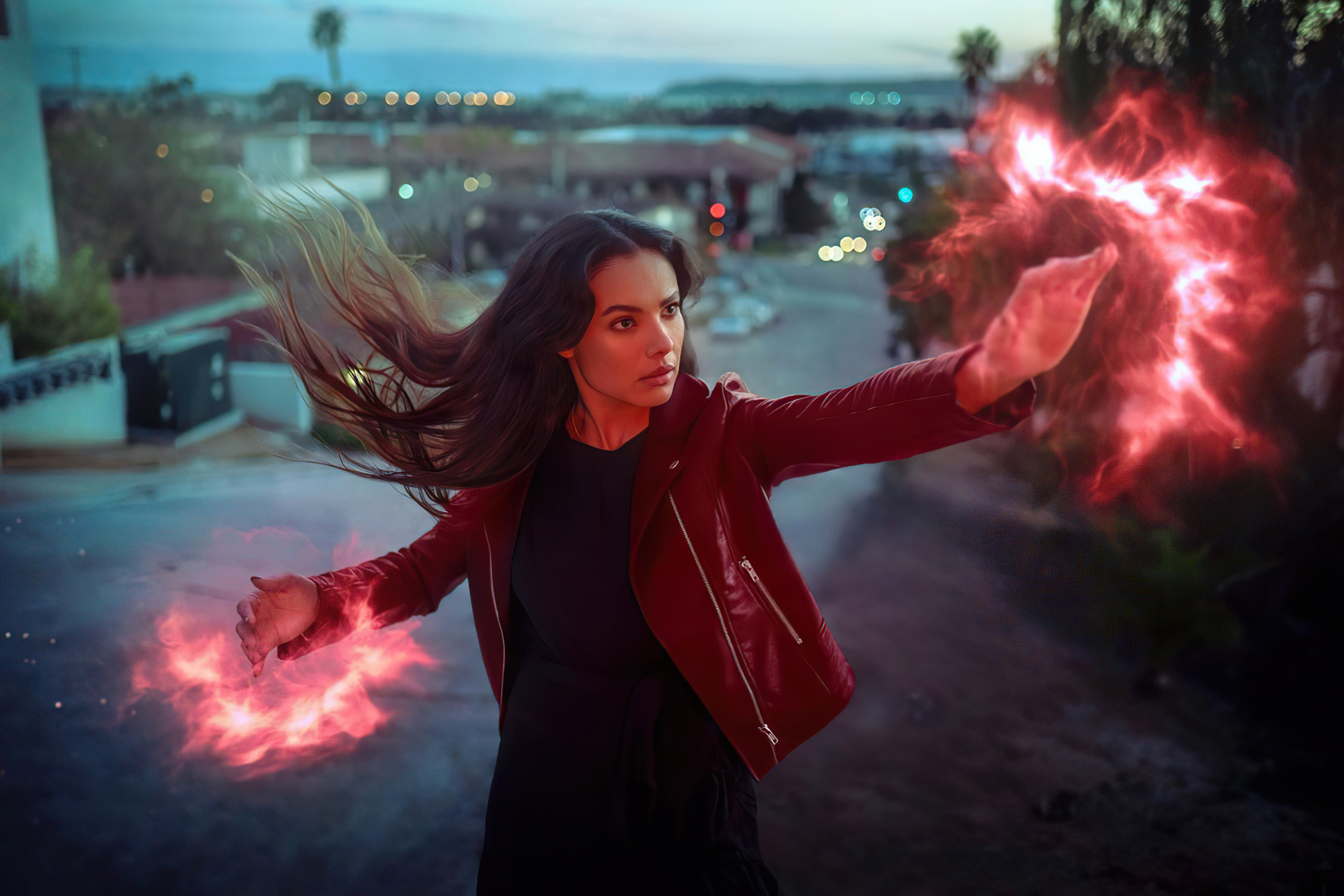 scarlet witch cosplay 4k 1626910648