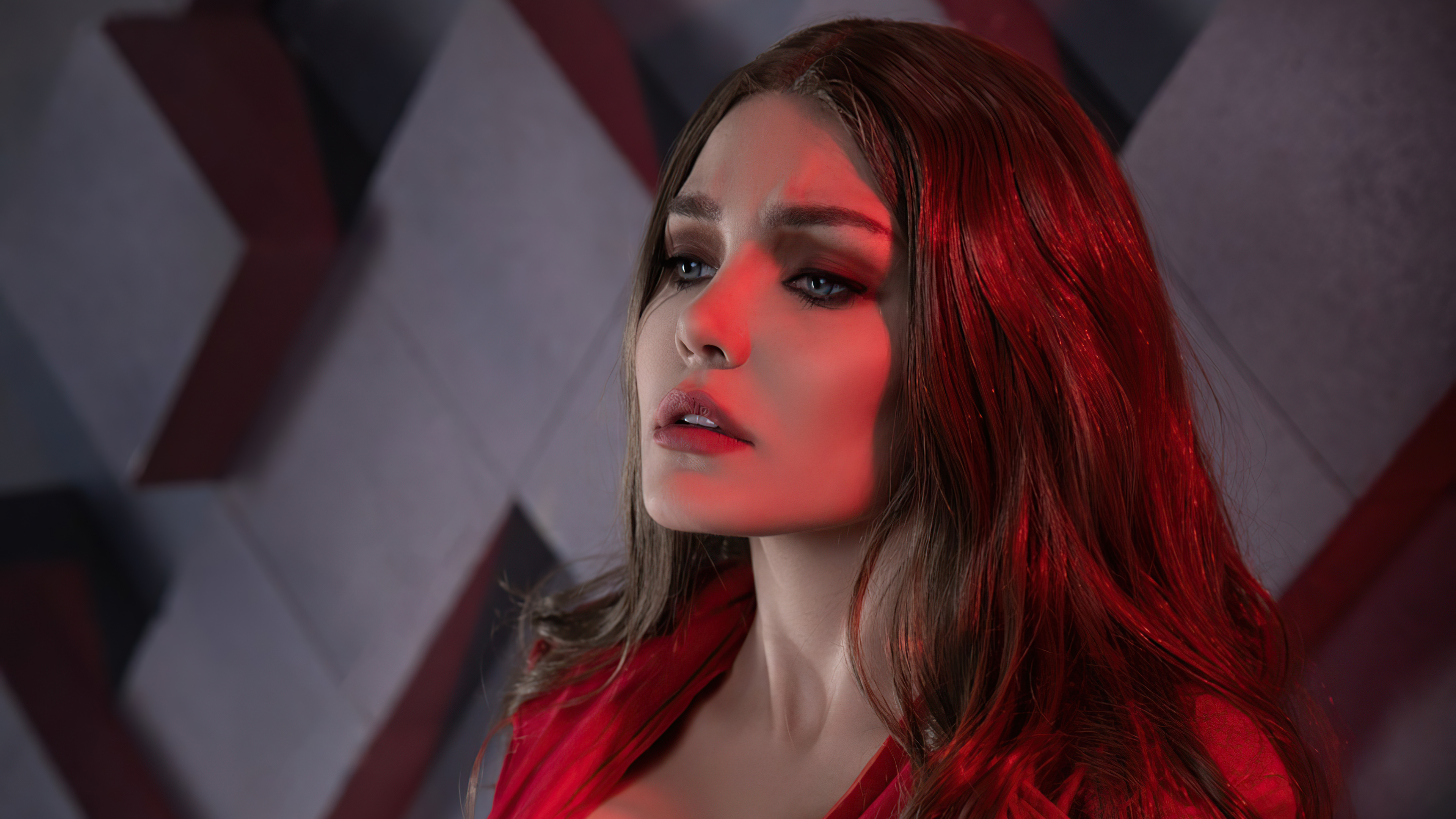 scarlet witch cosplay 4k 1627766374