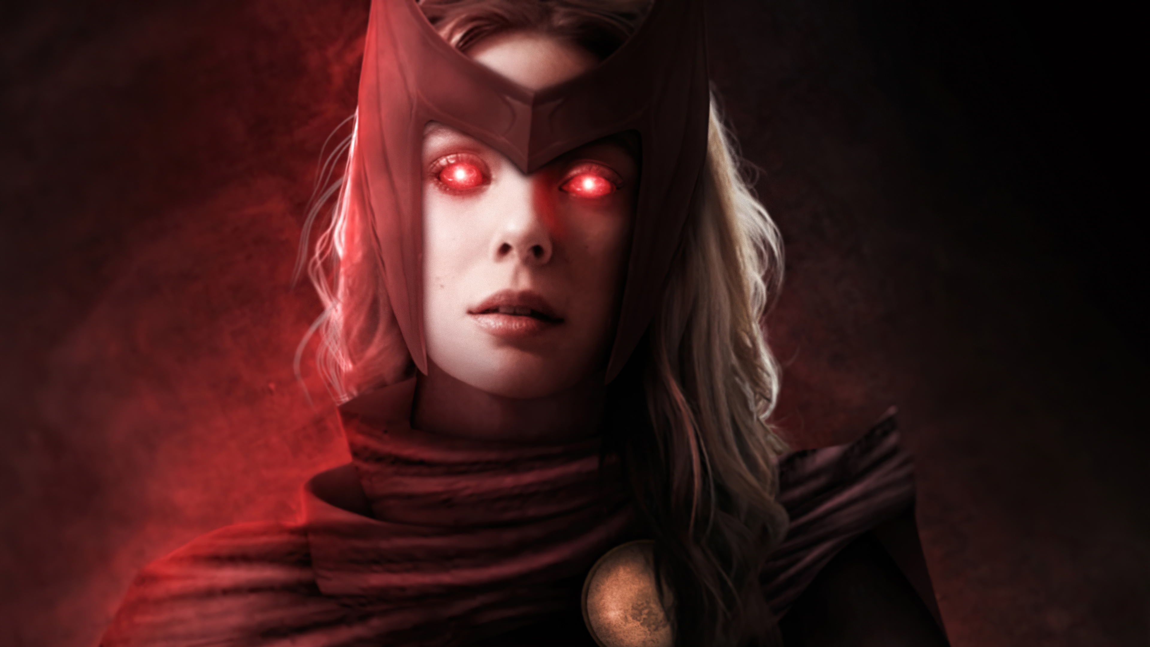 scarlet witch glowing red eyes 4k 1626910842