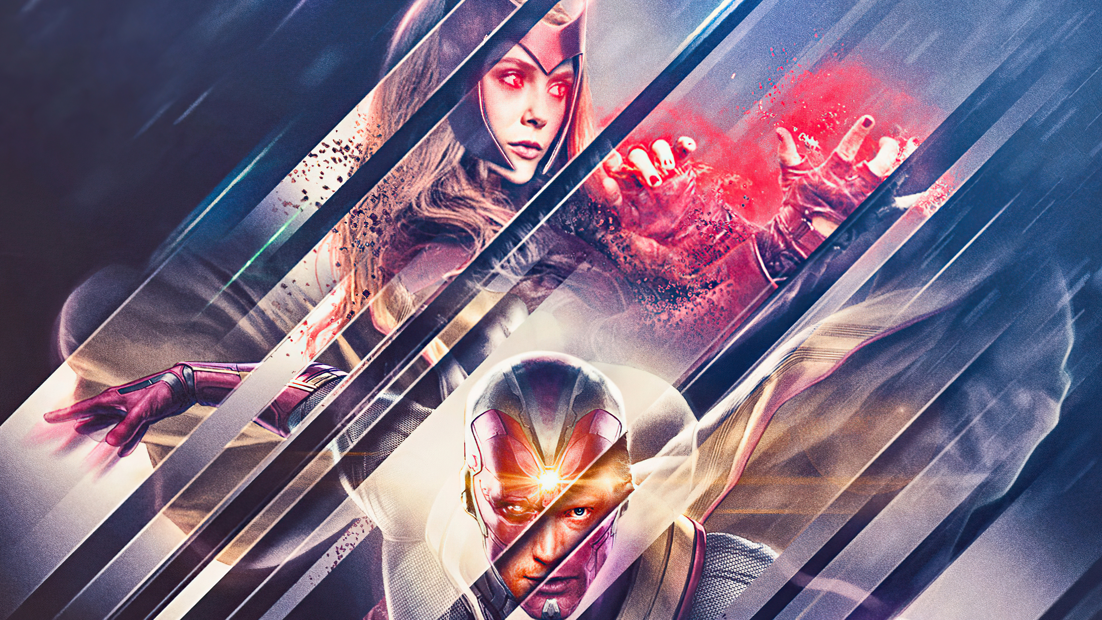 scarlet witch vision mashup poster 4k 1626910457