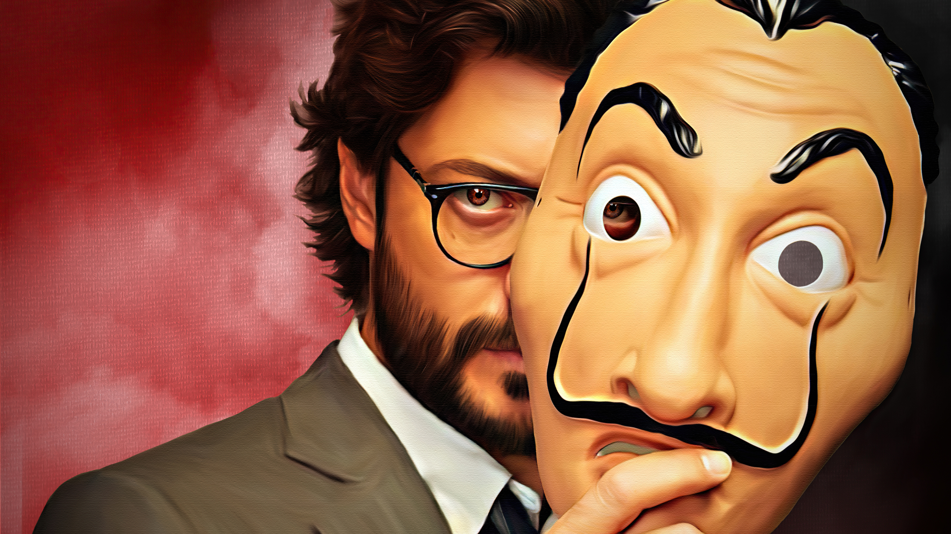 the professor digital painting money heist 4k 1627767087