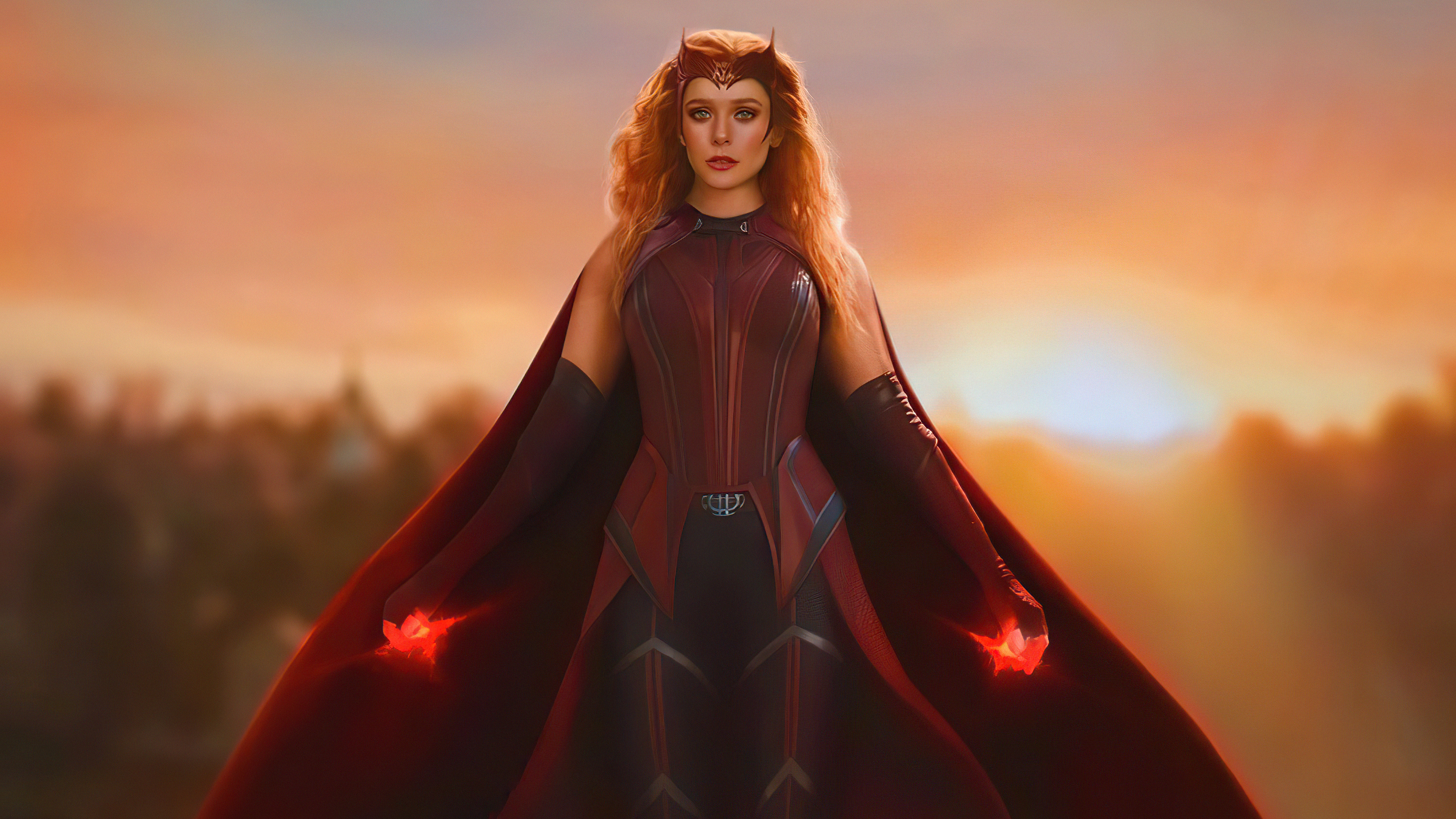 wanda as scarlet witch 4k 1627765495