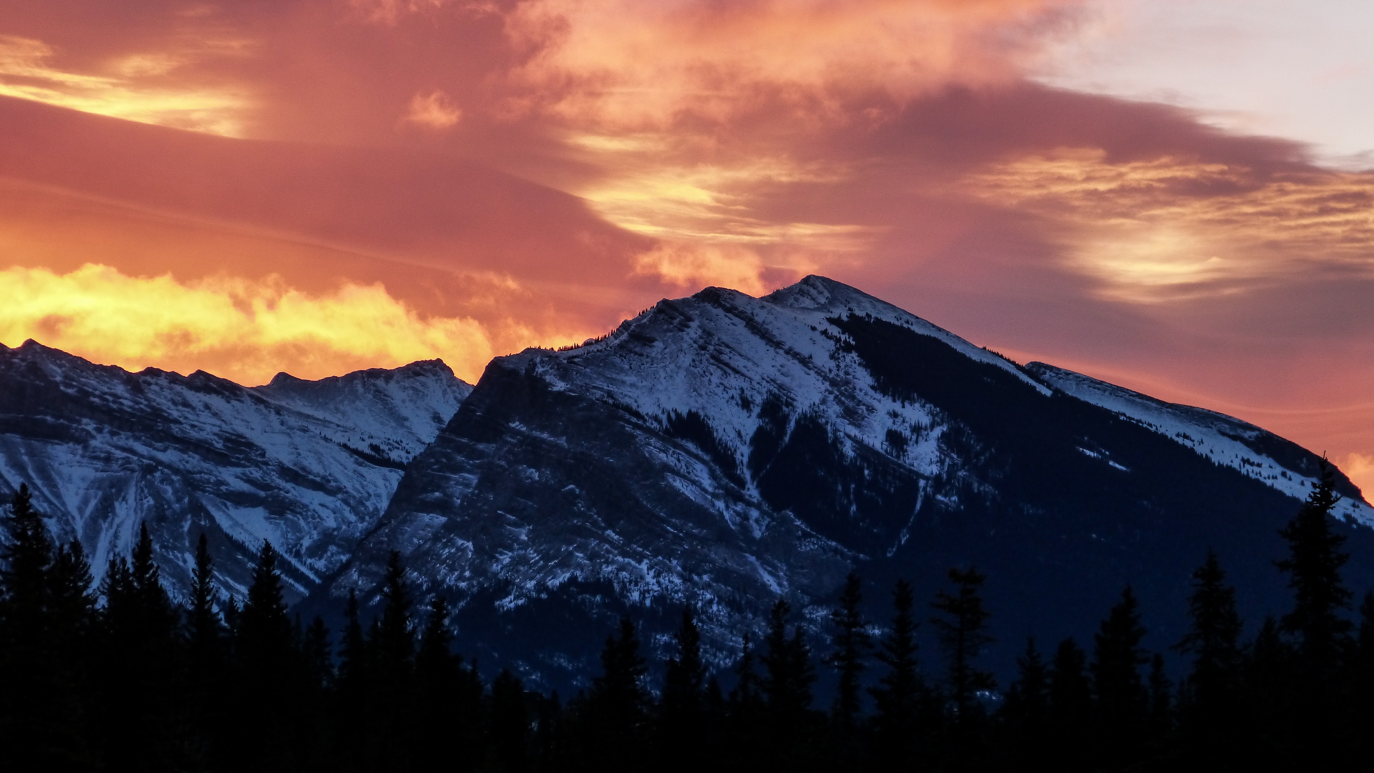 another firey sunrise in the canadian rockies 4k 1630068925