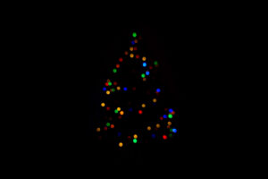 christmas tree minimalism dark 4k 1629229313