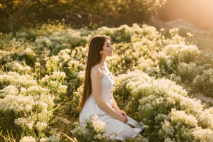 girl outdoor white dress closed eyes 4k 1629251630