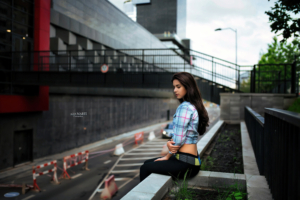 girl sitting city outdoor 4k 1629251495