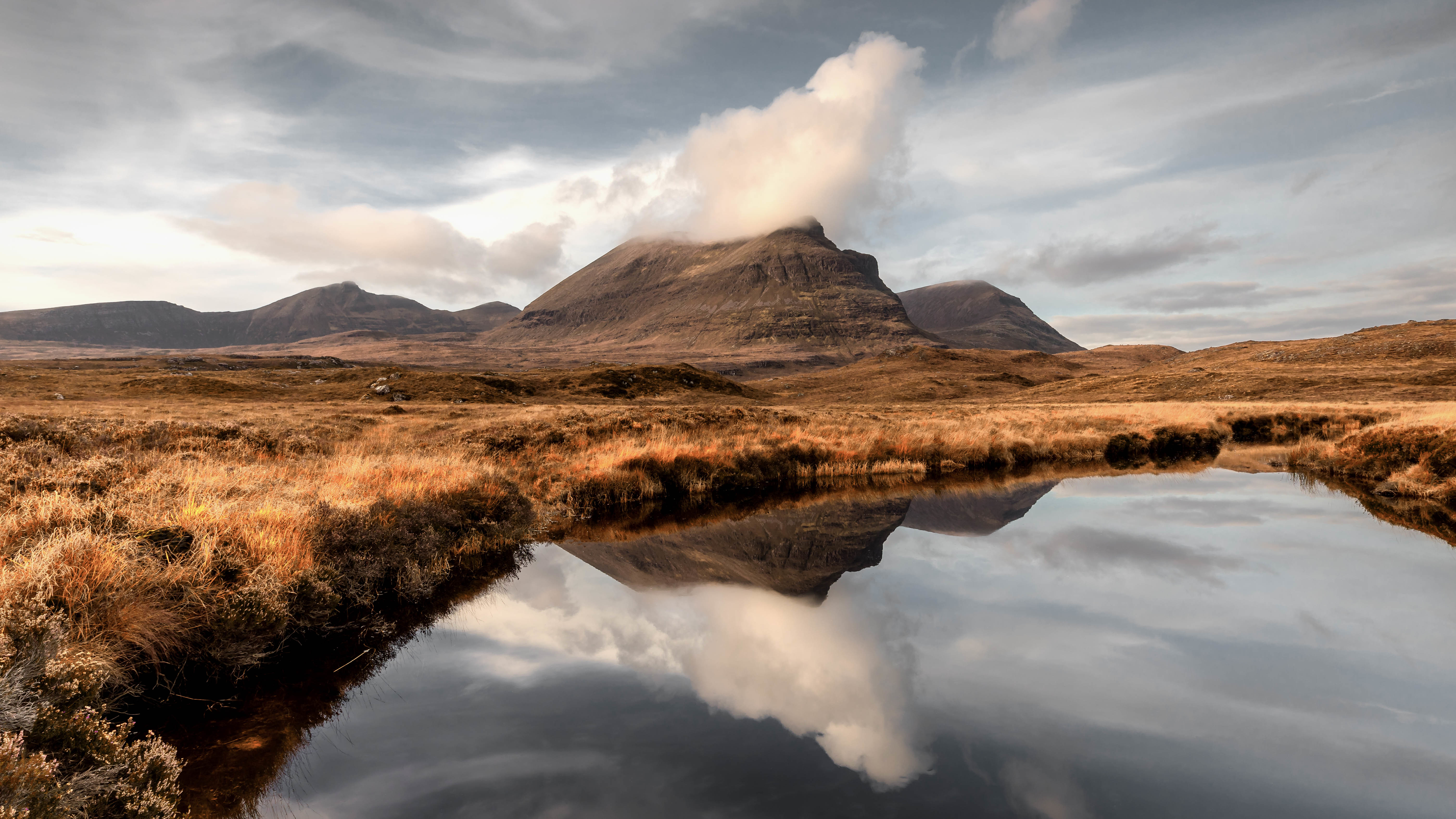 reflections at quinag mountains 4k 1630079533