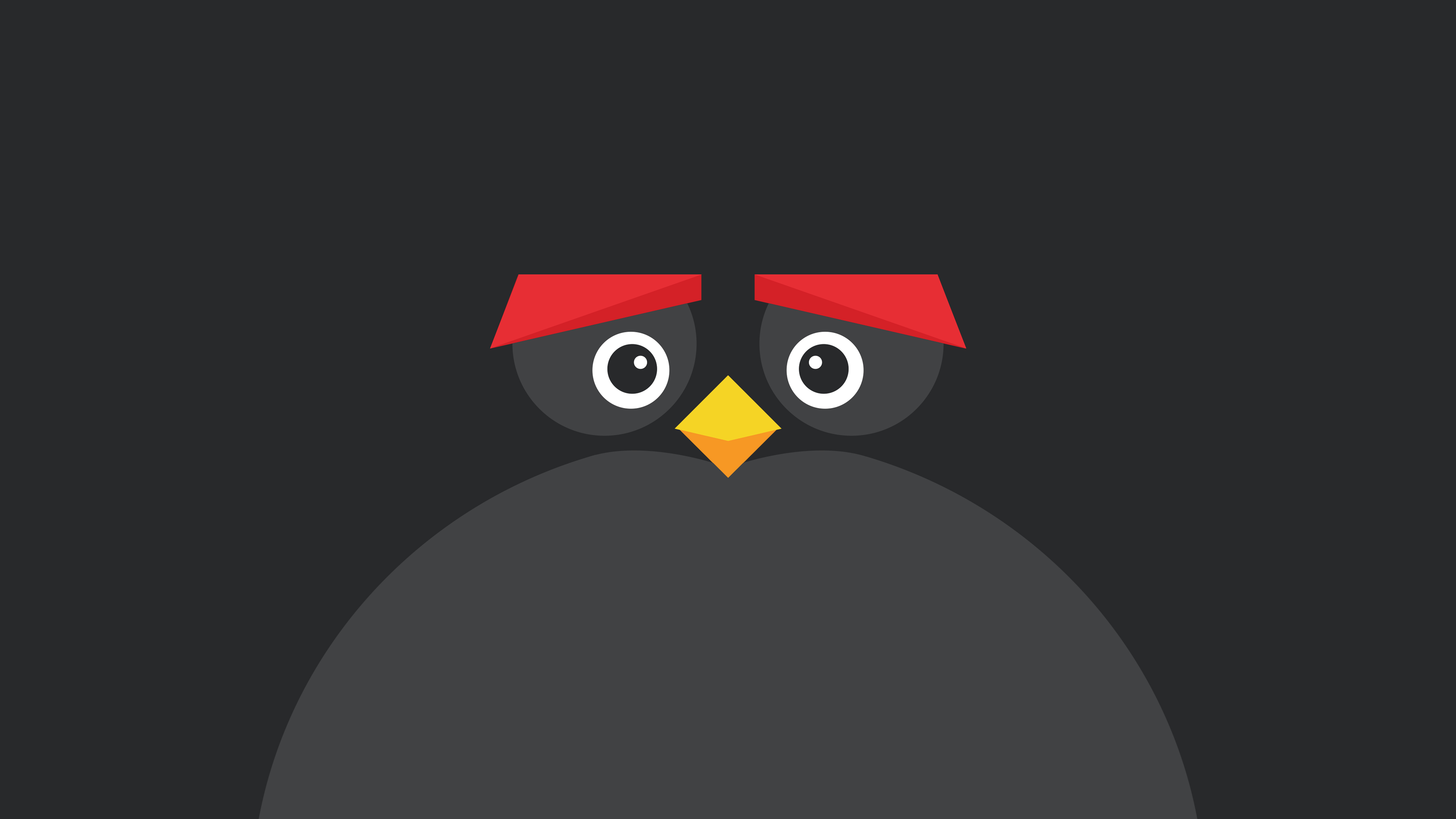 angry bird minimal dark 4k 1630532252