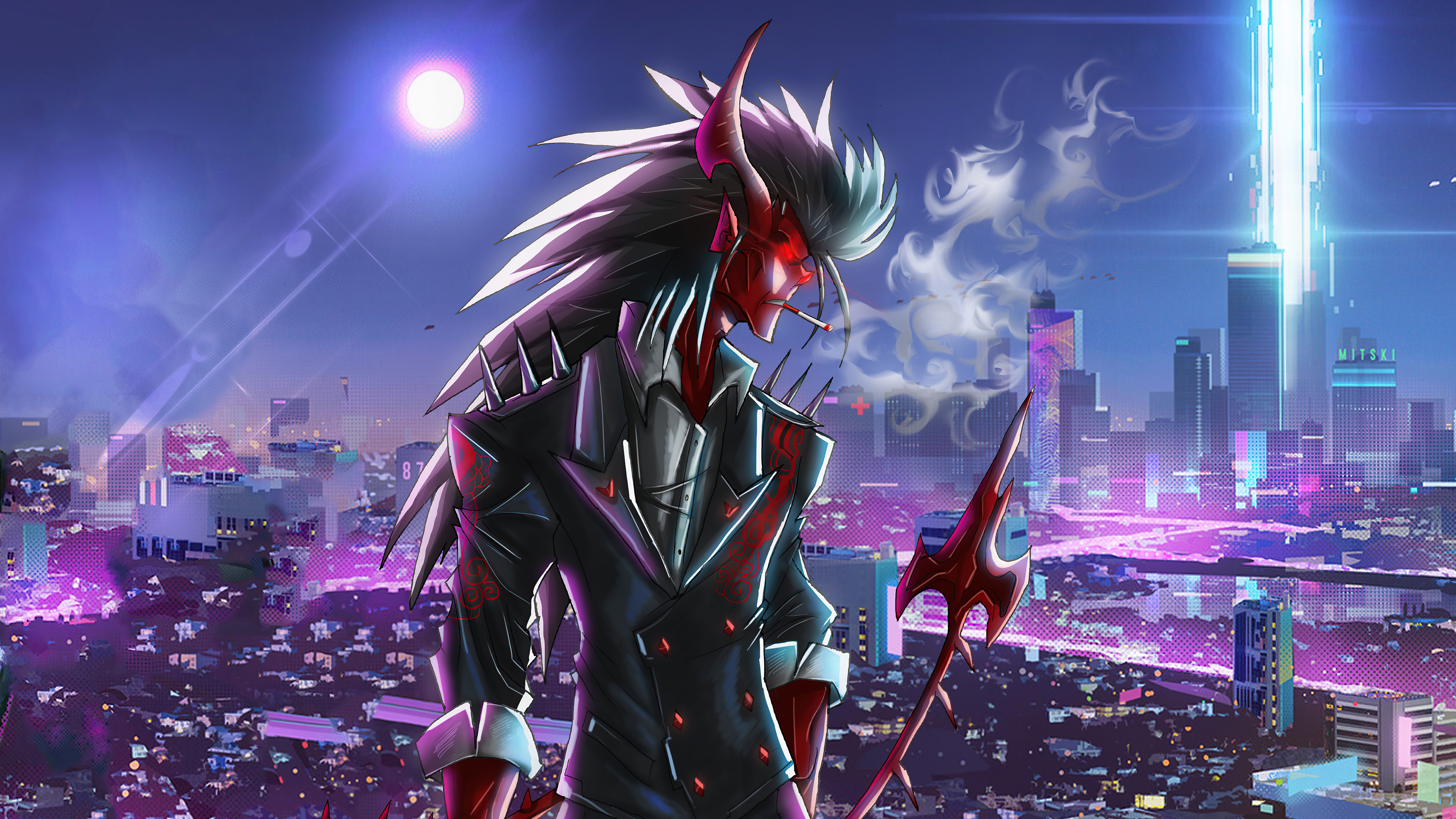 neon city demon 4k 1636841939