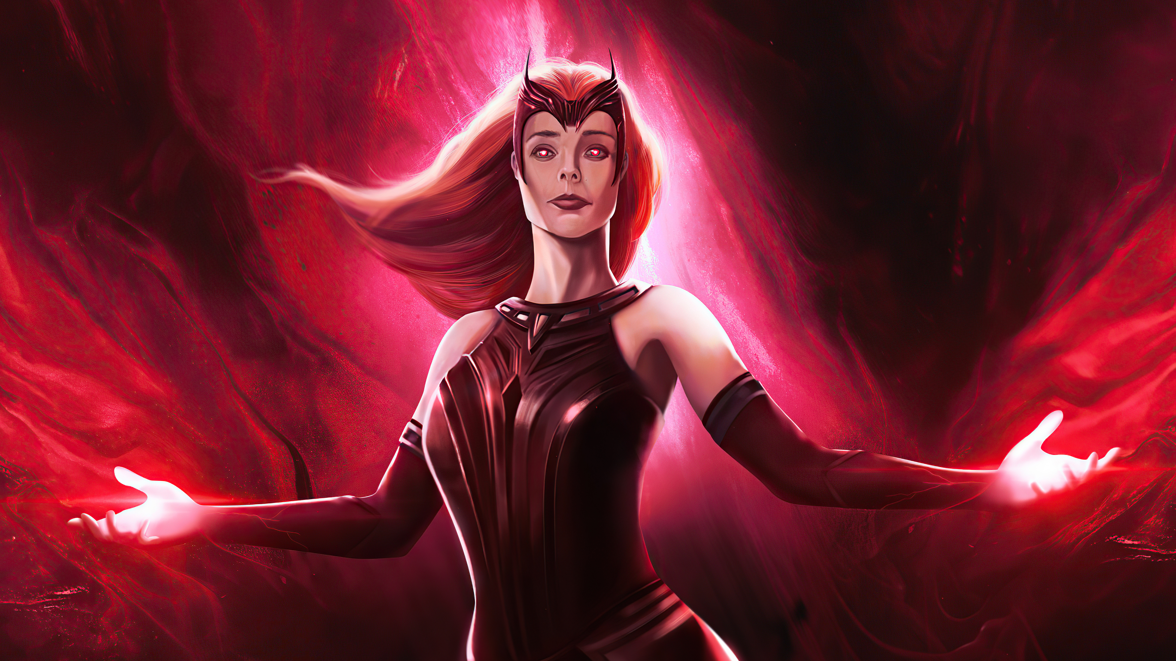 Scarlet Witch Cartoon Wallpapers  Top Free Scarlet Witch Cartoon  Backgrounds  WallpaperAccess