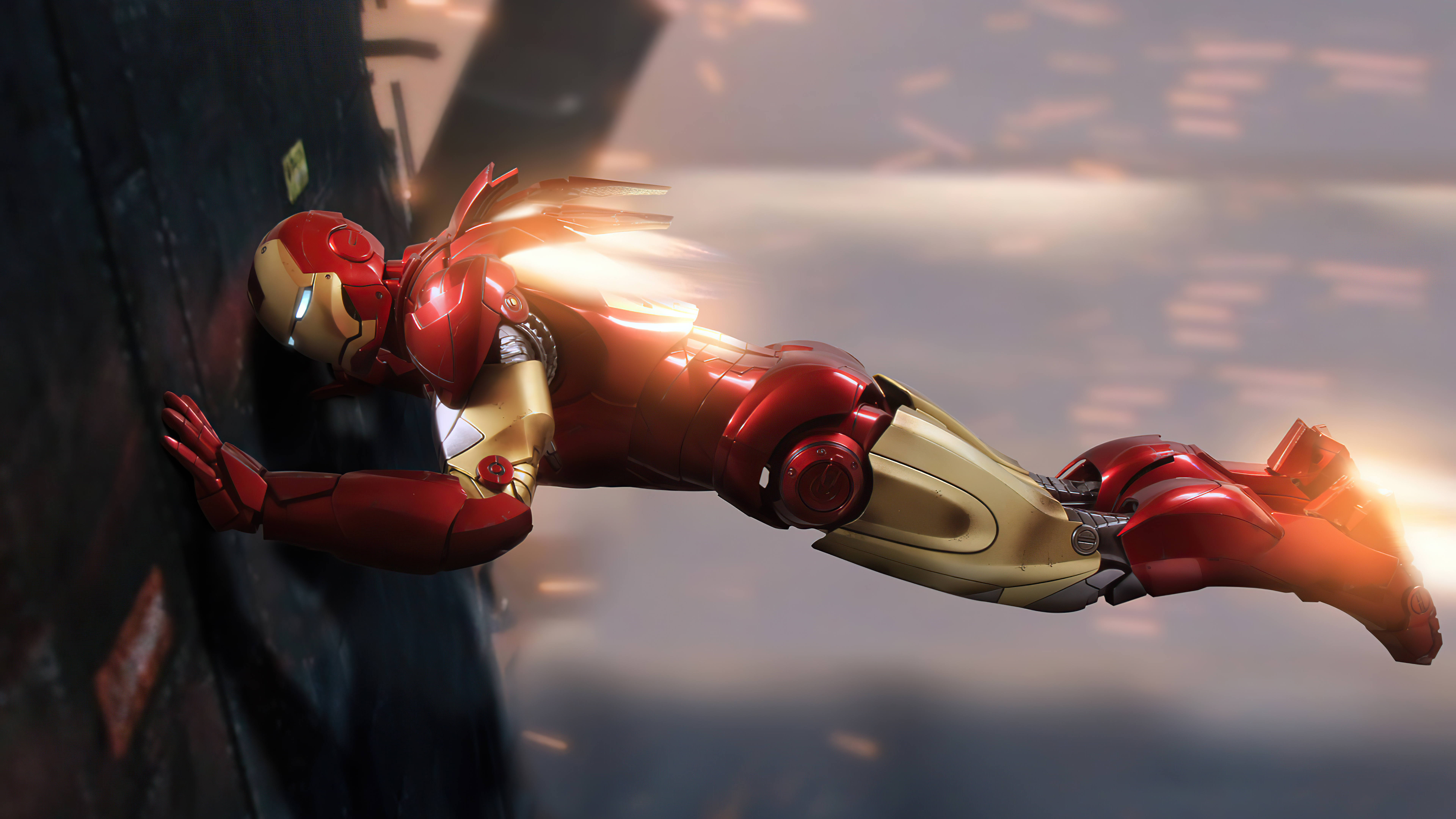 iron man pushing wall 4k 1645750610