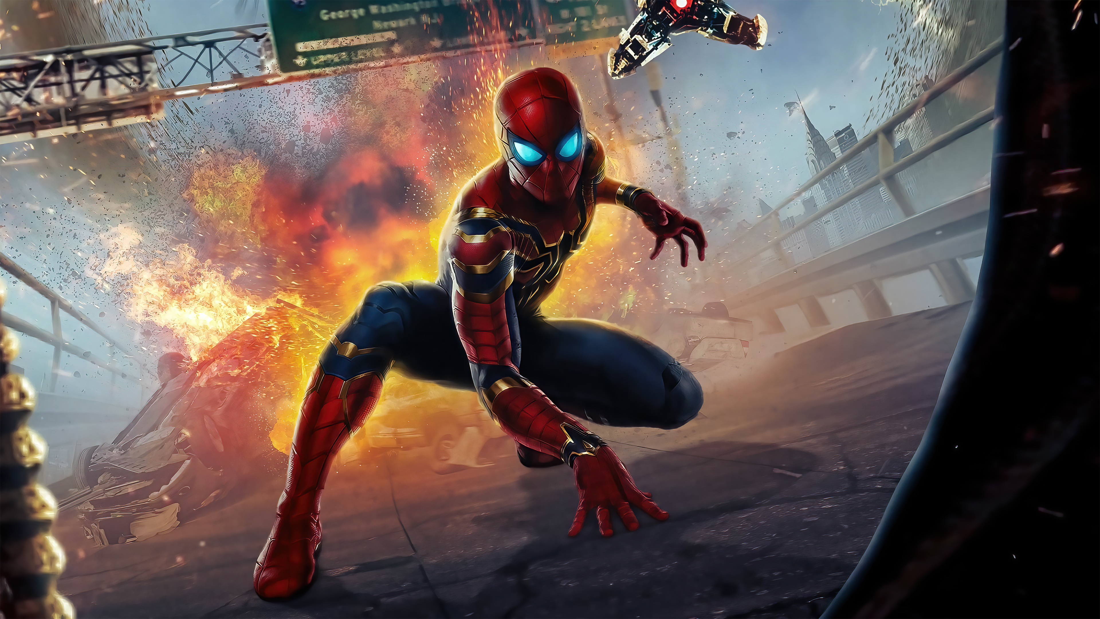 spider man no way home poster design 4k 1644787070