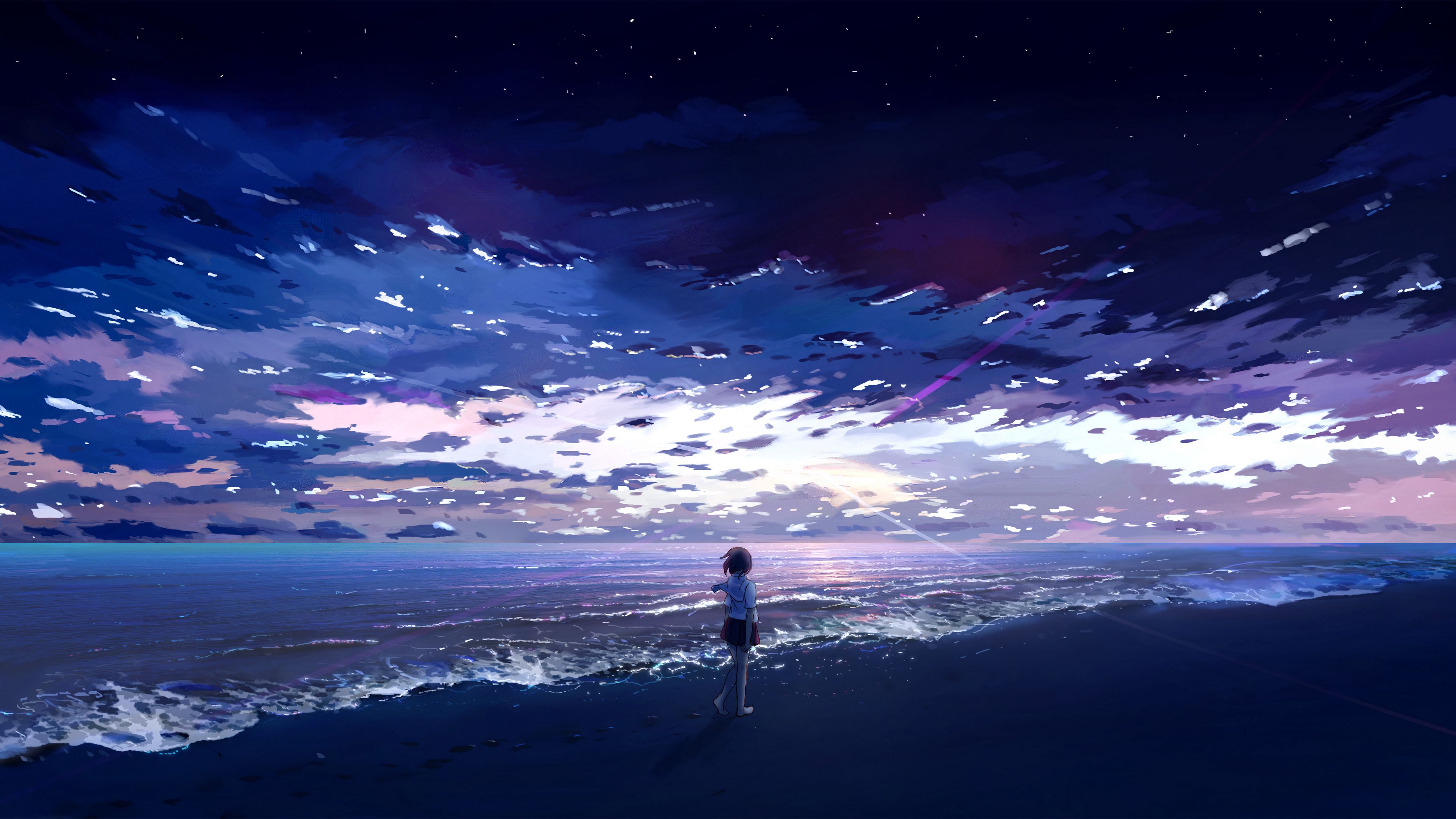 4K anime beach Wallpapers: Tận hưởng bầu không khí mát mẻ của bãi biển với hình nền 4K anime beach. Với độ phân giải cao, đầy màu sắc, hình ảnh mang tới cảm giác sống động như thật. Hãy dành ra chút thời gian để thưởng thức những hình ảnh đẹp này để cảm nhận rõ ràng tinh thần yên tĩnh của bãi biển.
