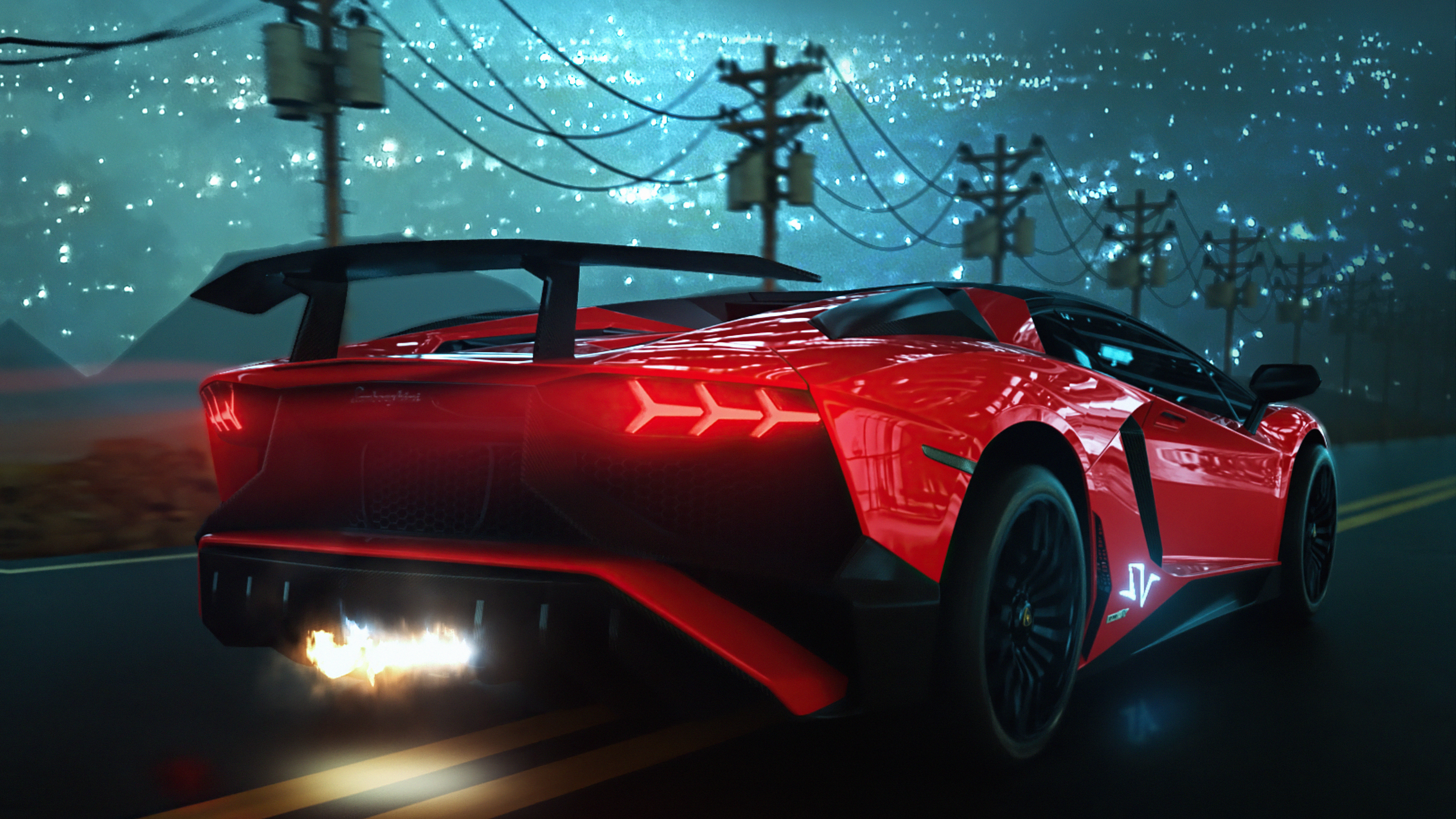 lambo on storm night 4k 1670027665