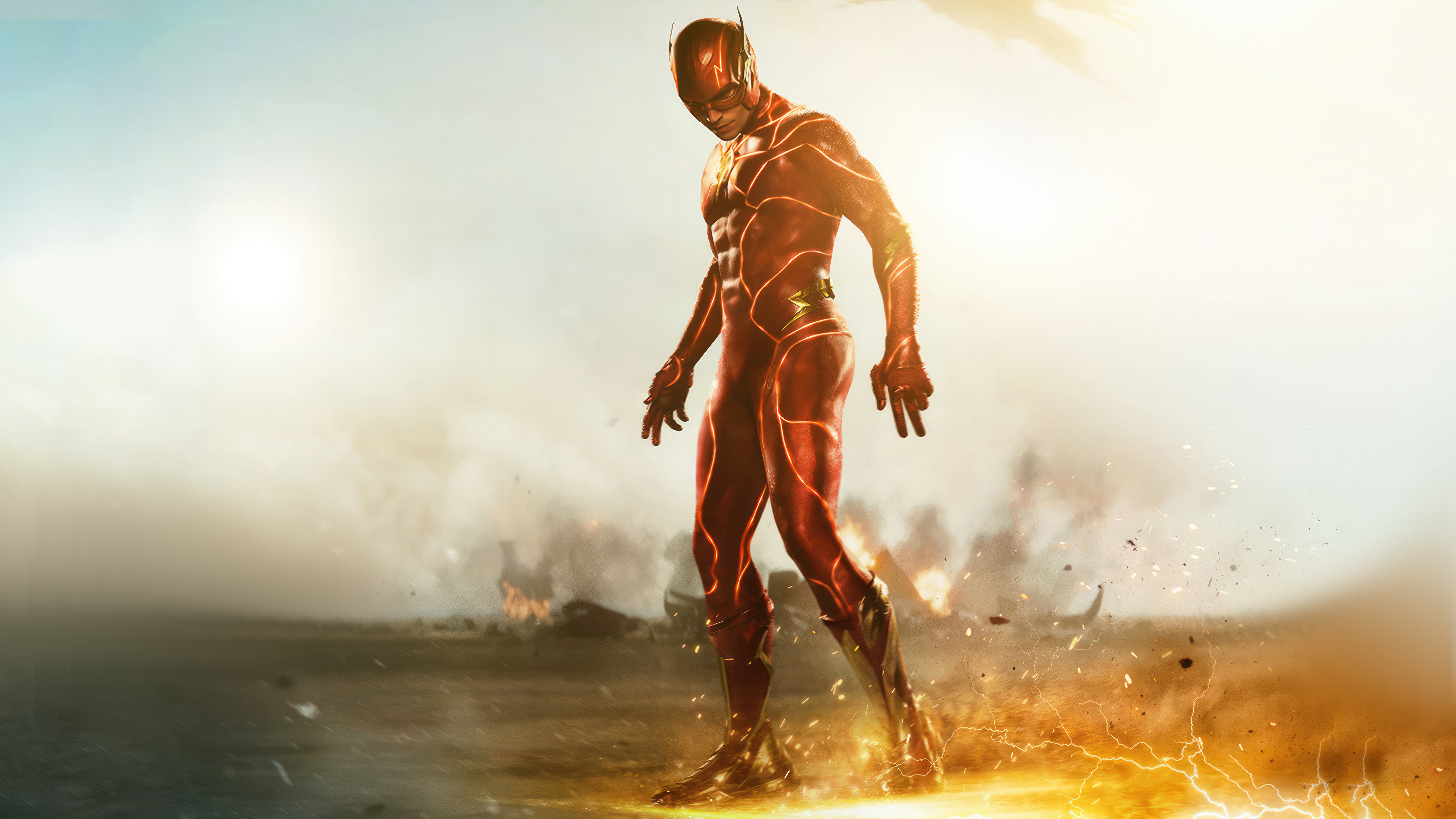 flash in the flash movie poster 4k 1683838899