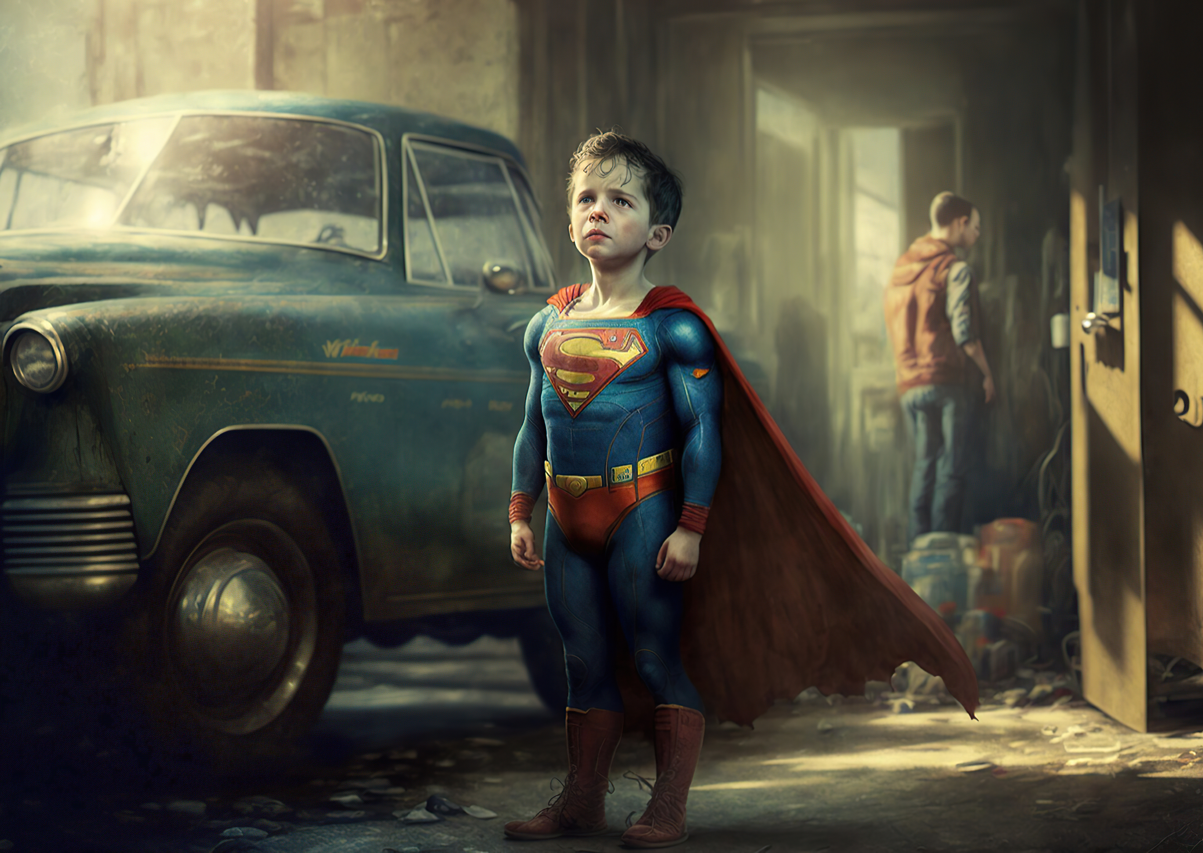 james gunns as child superman 4k 1690559412