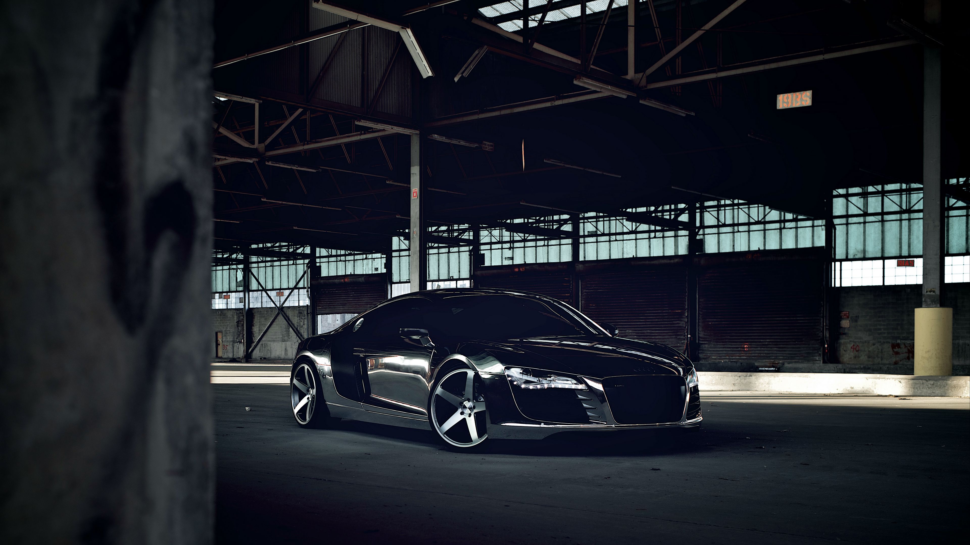 audi r8 chrome black cw 5 matte black 4k 1691828627