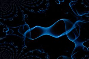 black background smoke line abstraction 4k 1691589483