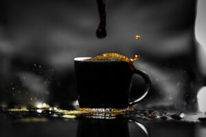 coffee dark drink spray 4k 1692180672