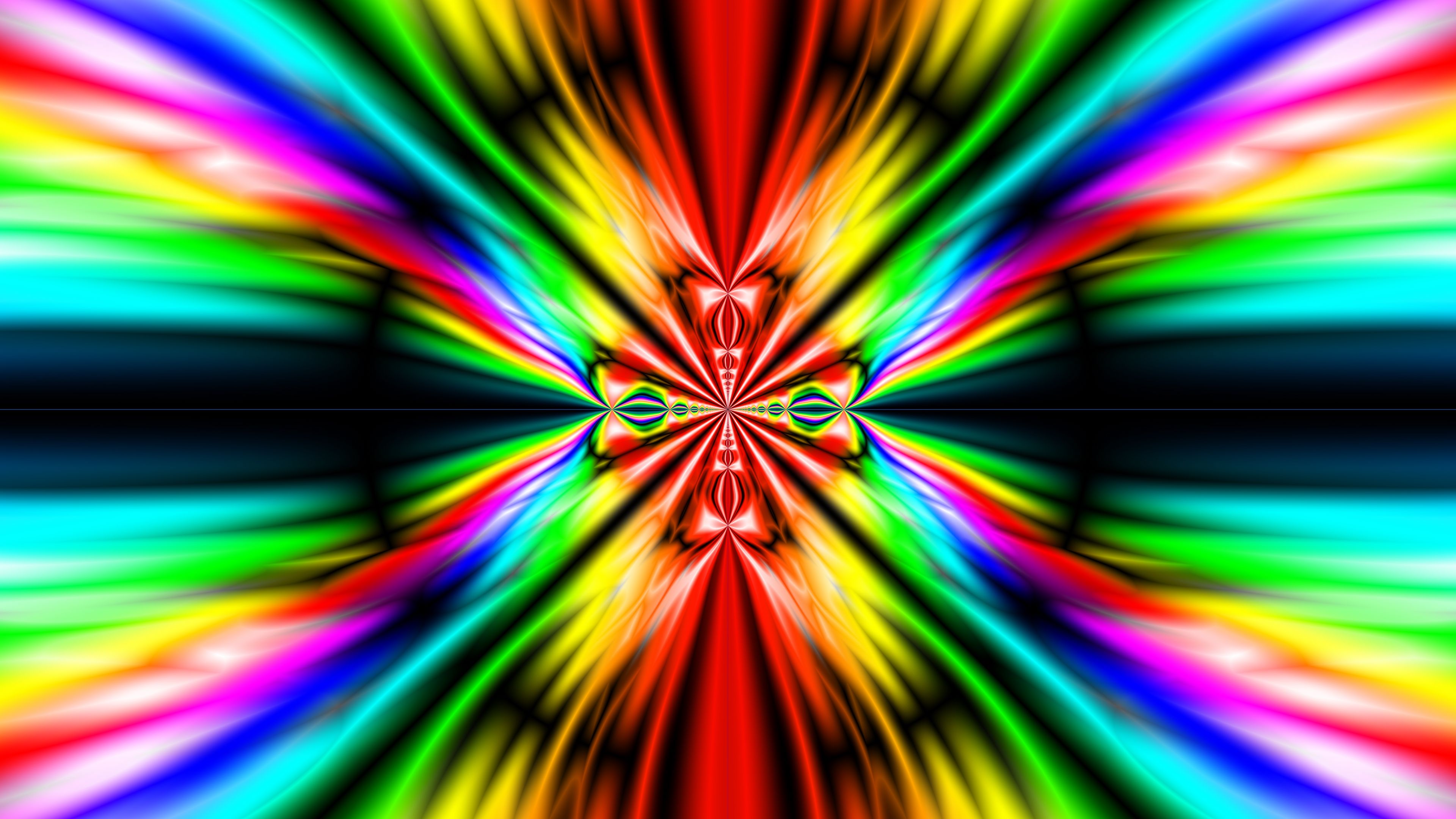 fractal lines colorful abstraction 4k 1691589888