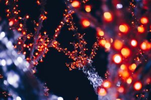 garlands light glare bokeh 4k 1692100644