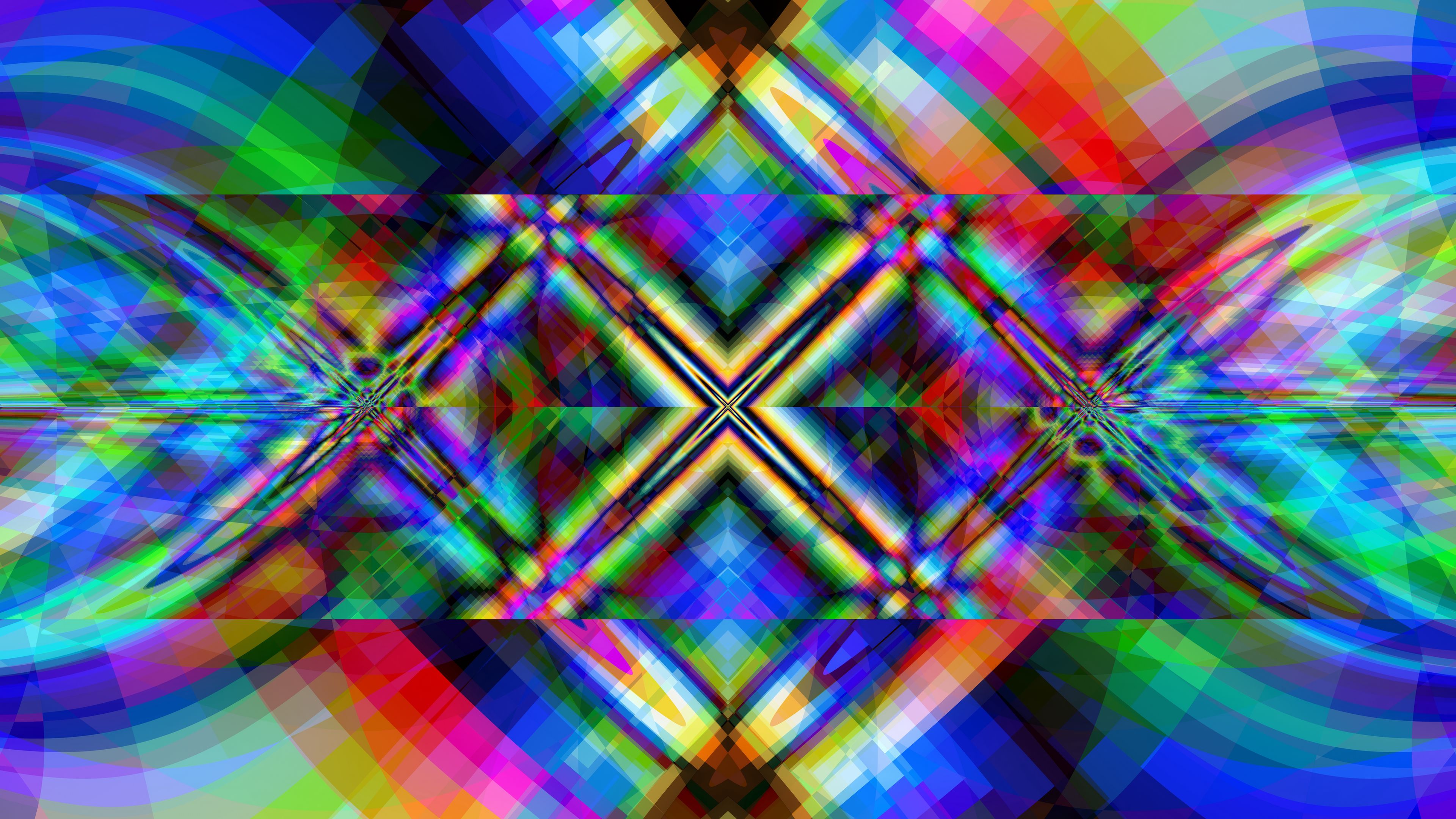 kaleidoscope figures abstraction bright 4k 1691670468