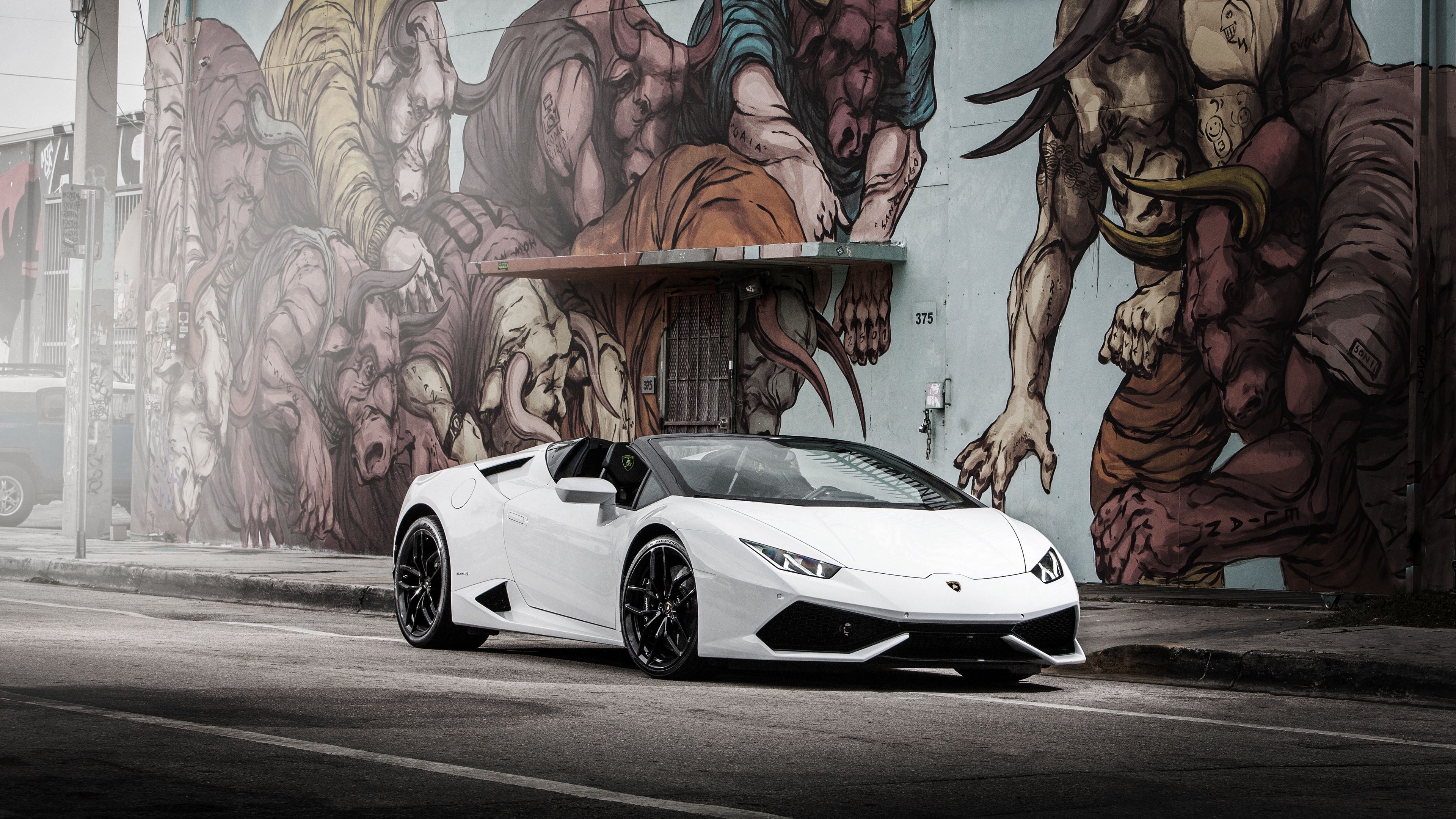 lamborghini huracan white 4k 1692268973