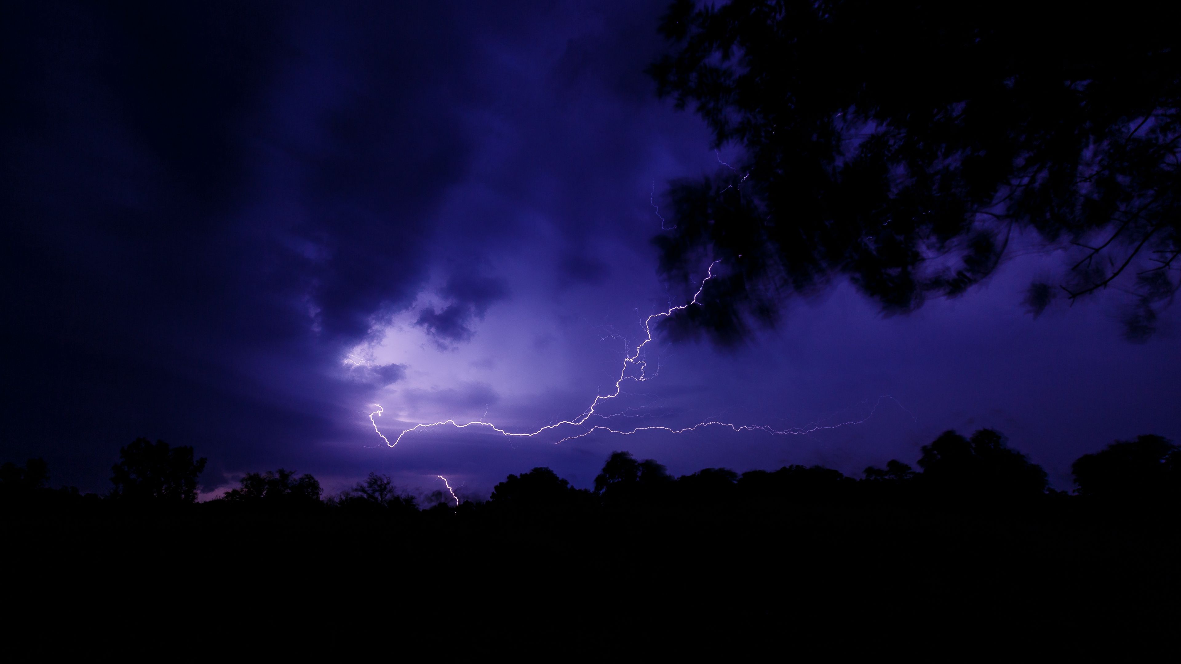 lightning thunderstorm night dark sky 4k 1692006750