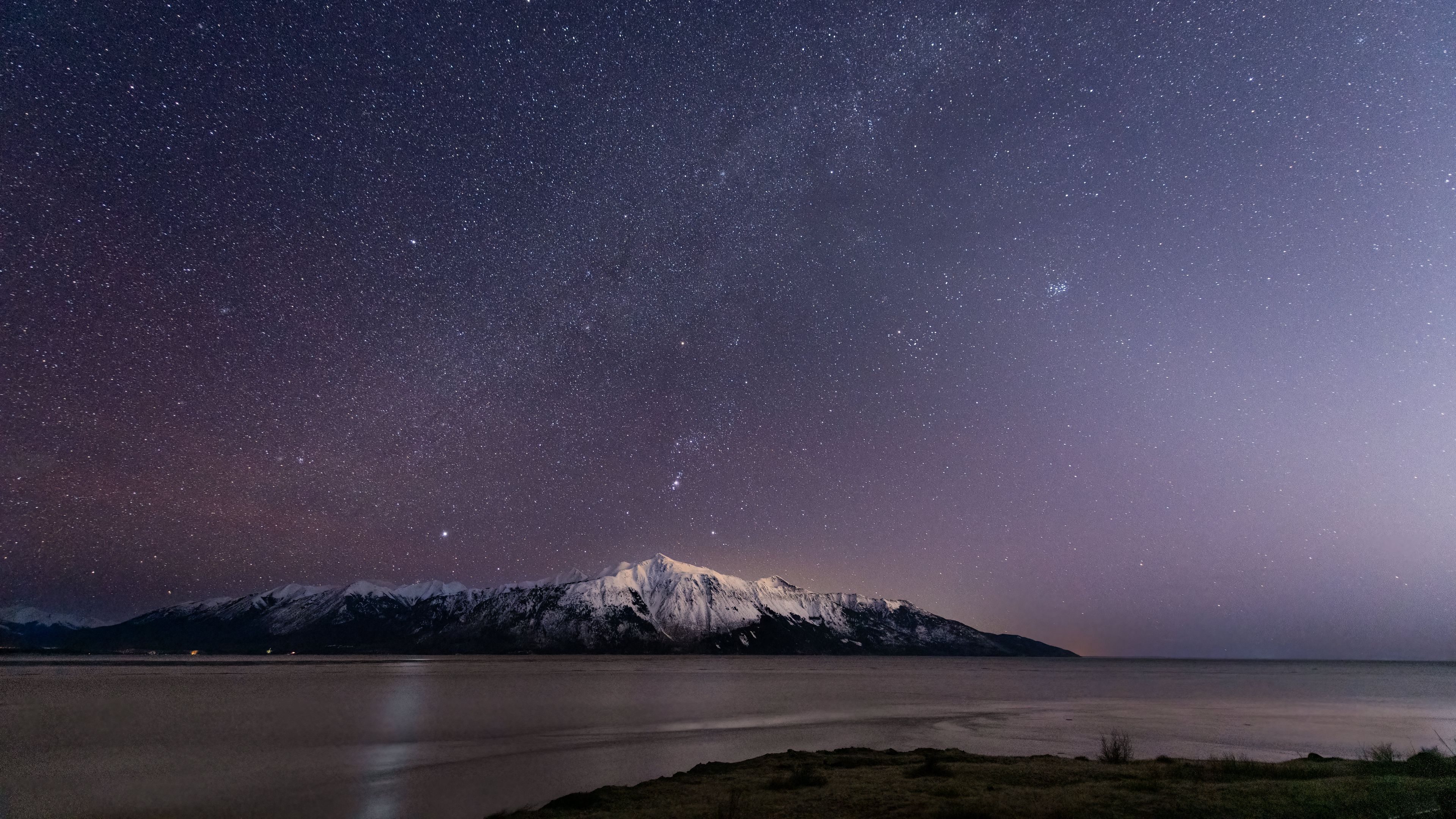 mountain starry sky night 4k 1692181086