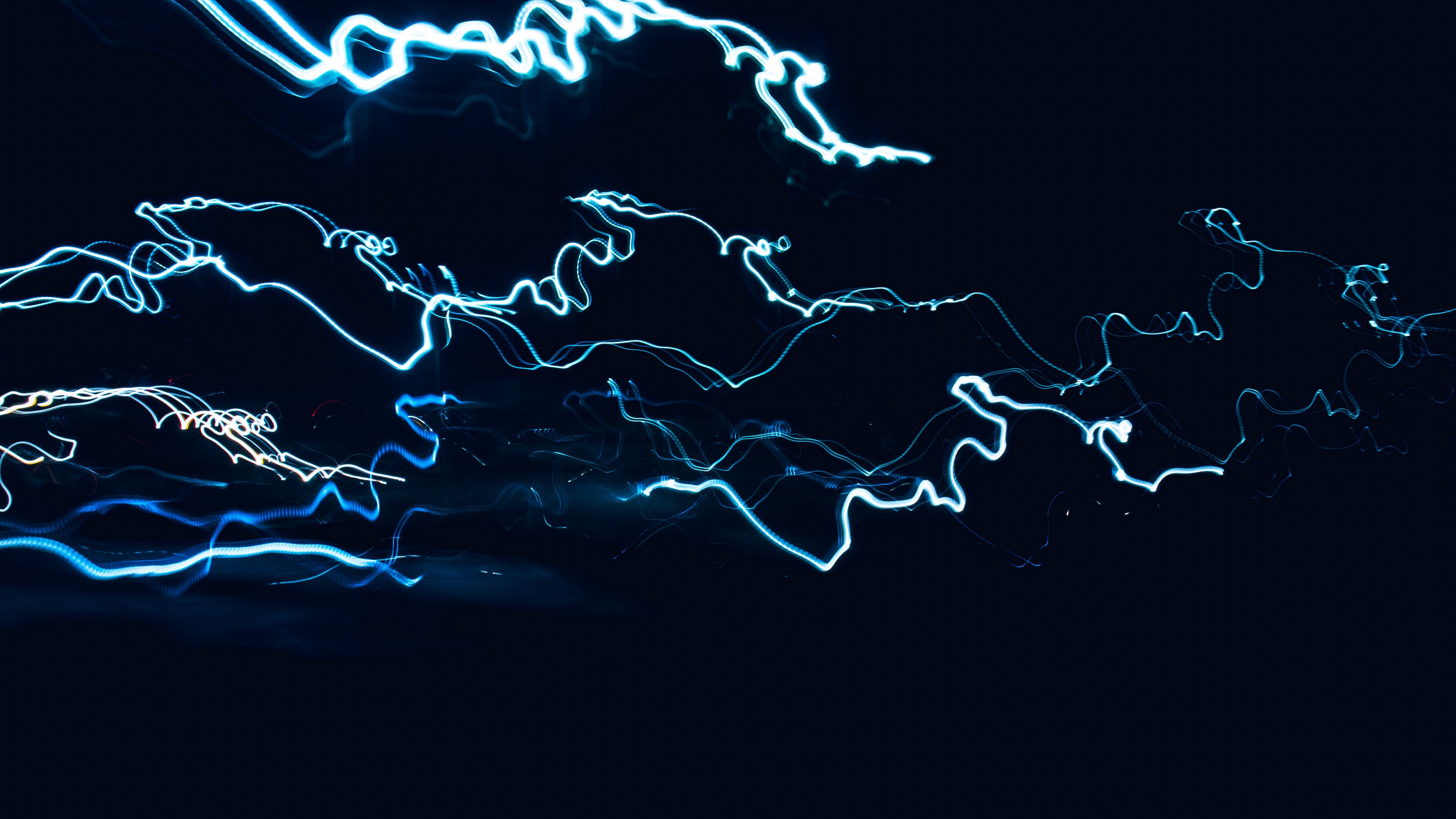 neon lines long exposure glow dark 4k 1691686546